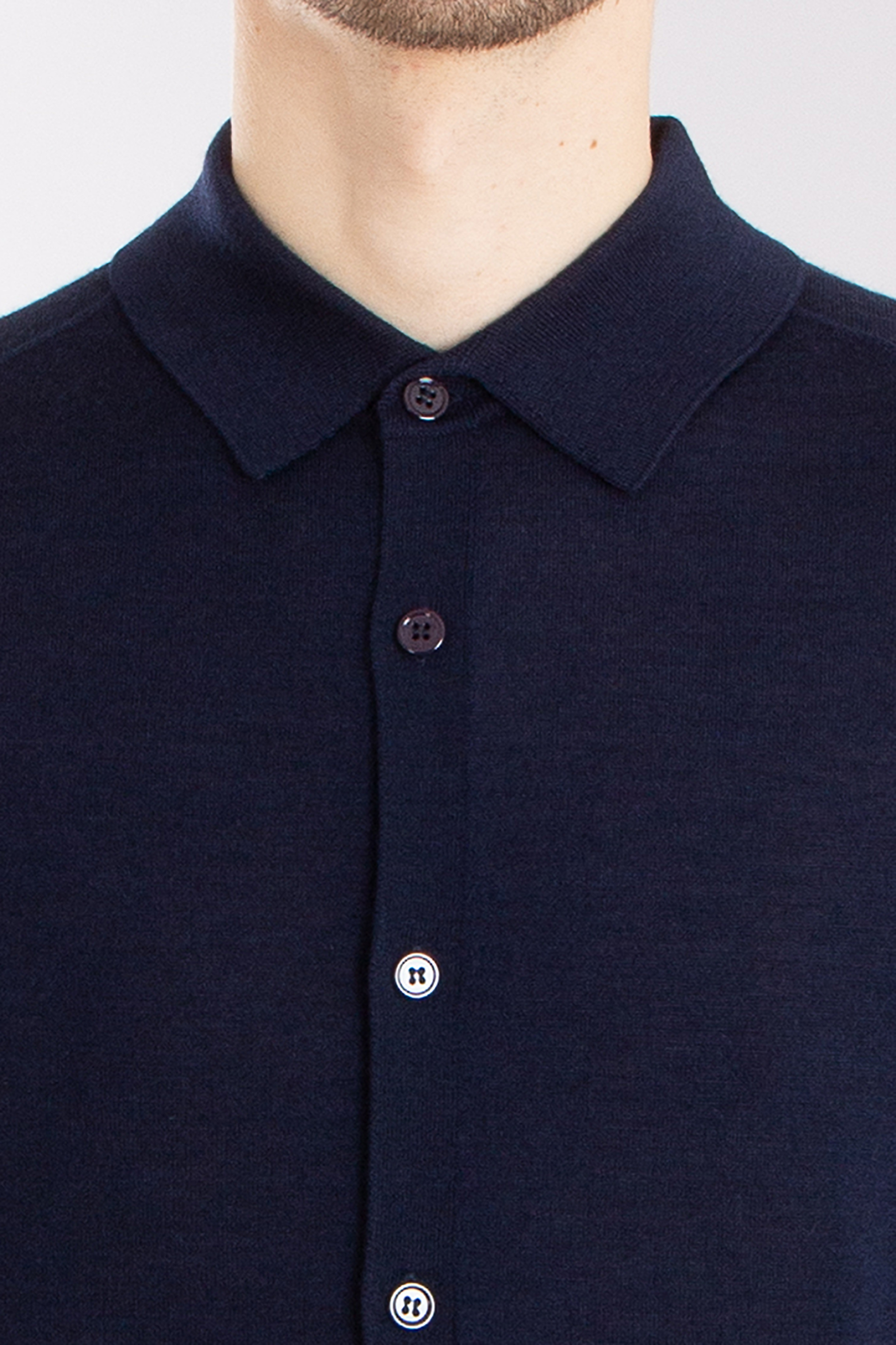 MIENTUS BERLIN Extrafine Wool-Silk-Cashmere Blend Knit Shirt MIENTUS BERLIN Extrafine Wool-Silk-Cashmere Blend Knit Shirt