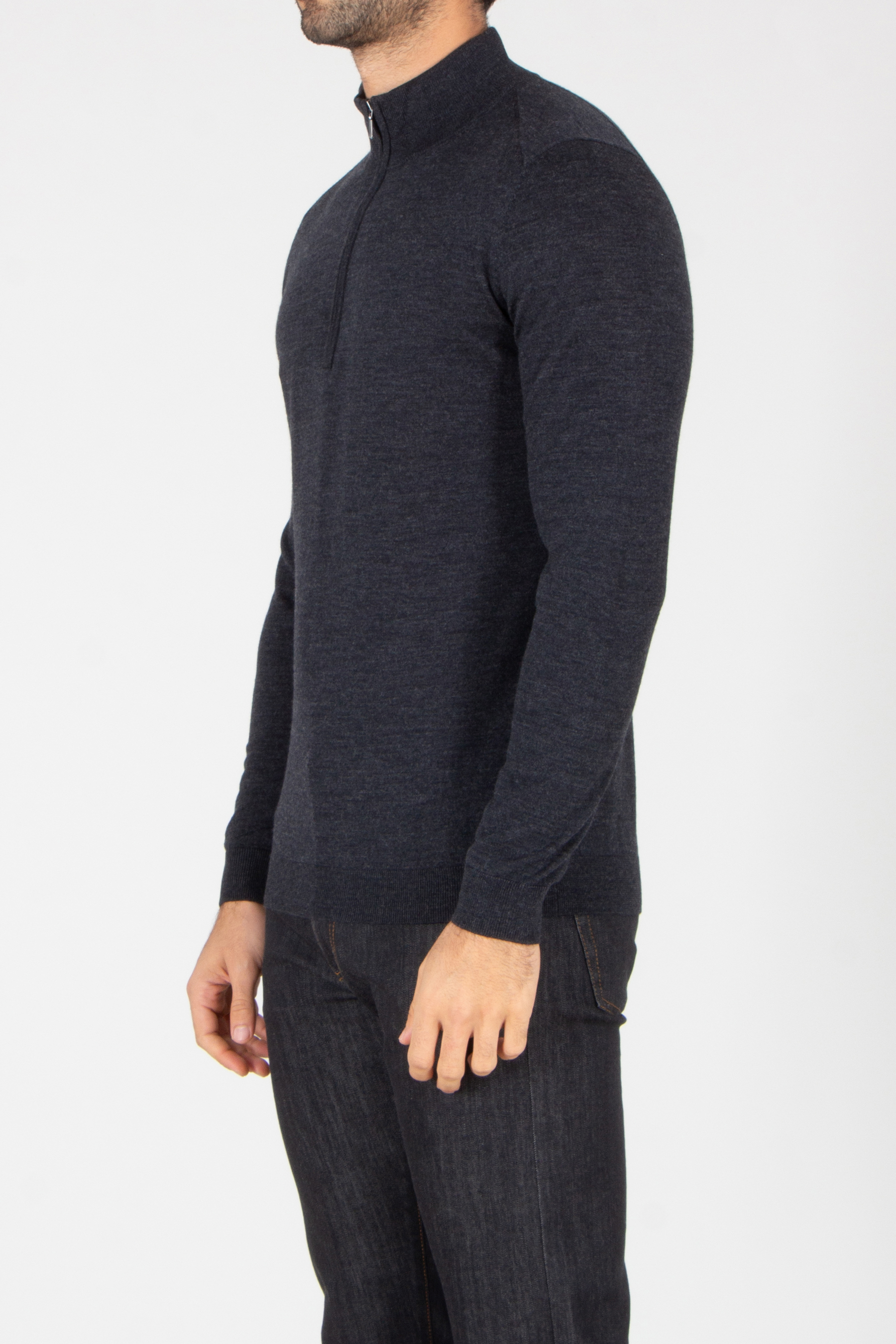 Langarm, Jeans, Hosen, Pullover, Person