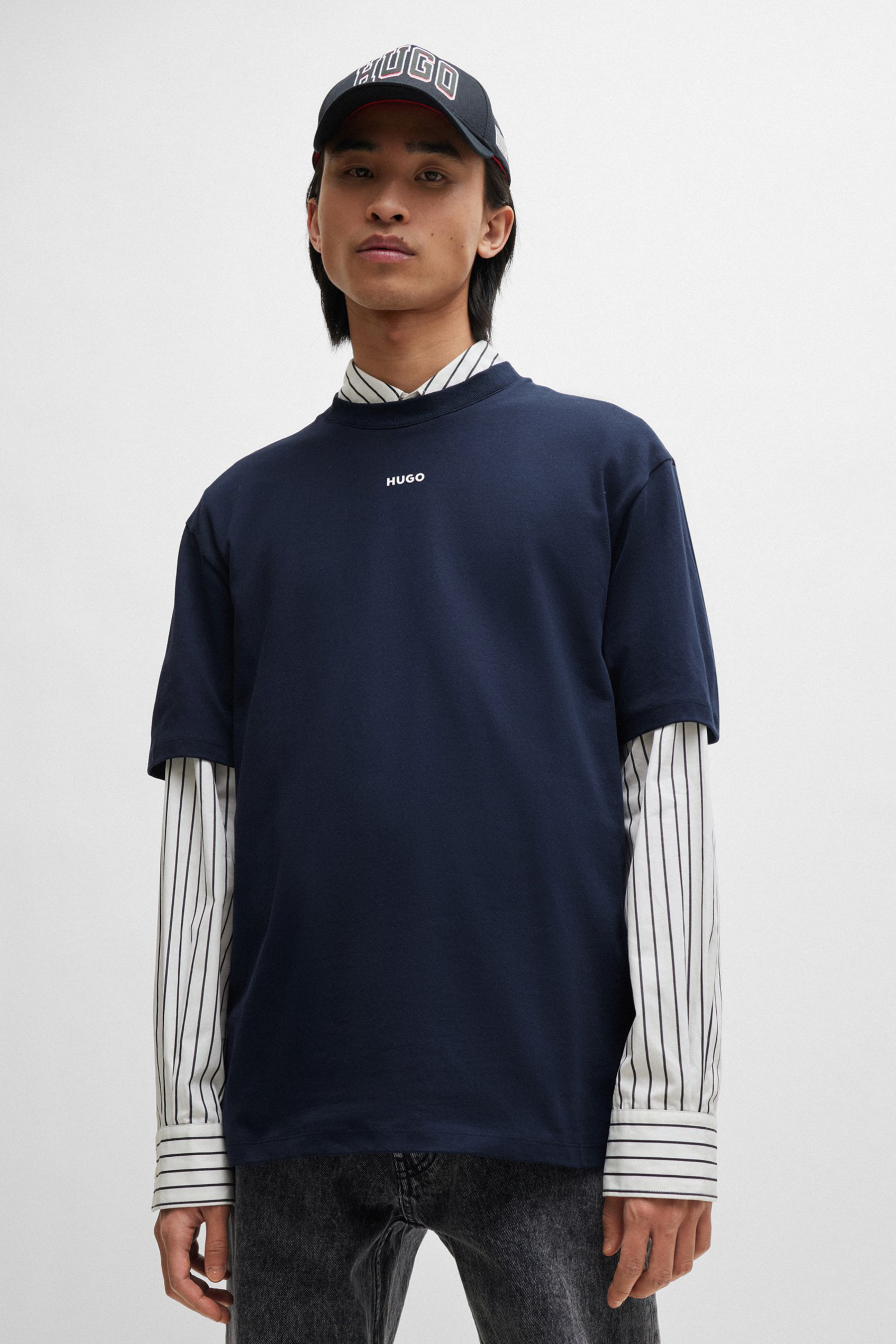 HUGO Relaxed Fit Printed Cotton Jersey T-Shirt Dapolino