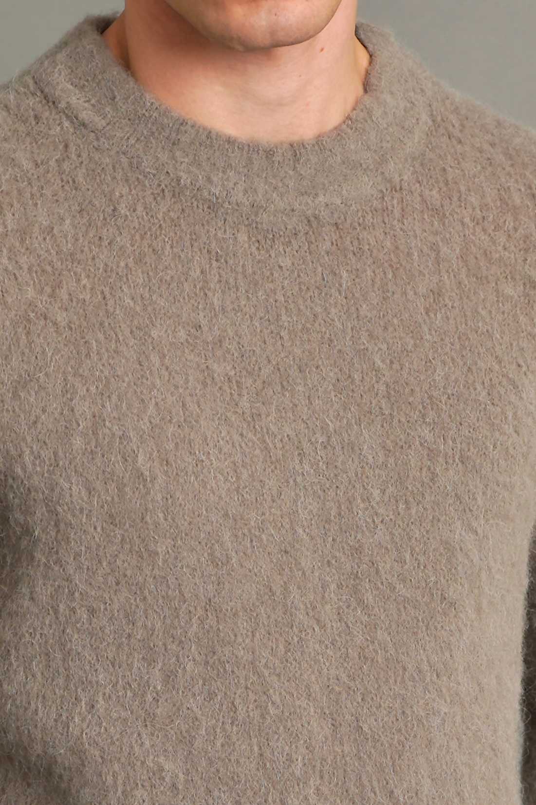 AMI PARIS Baby Alpaca Blend Knit Sweater AMI PARIS Baby Alpaca Blend Knit Sweater
