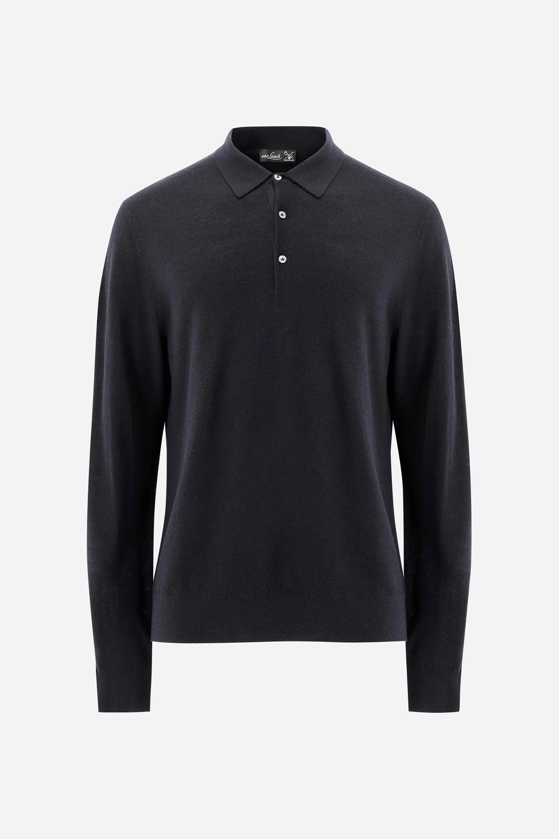 VAN LAACK Regular Fit Virgin Wool Knit Polo Sabri Langarm, Ärmel, Vlies, Pullover, Mantel