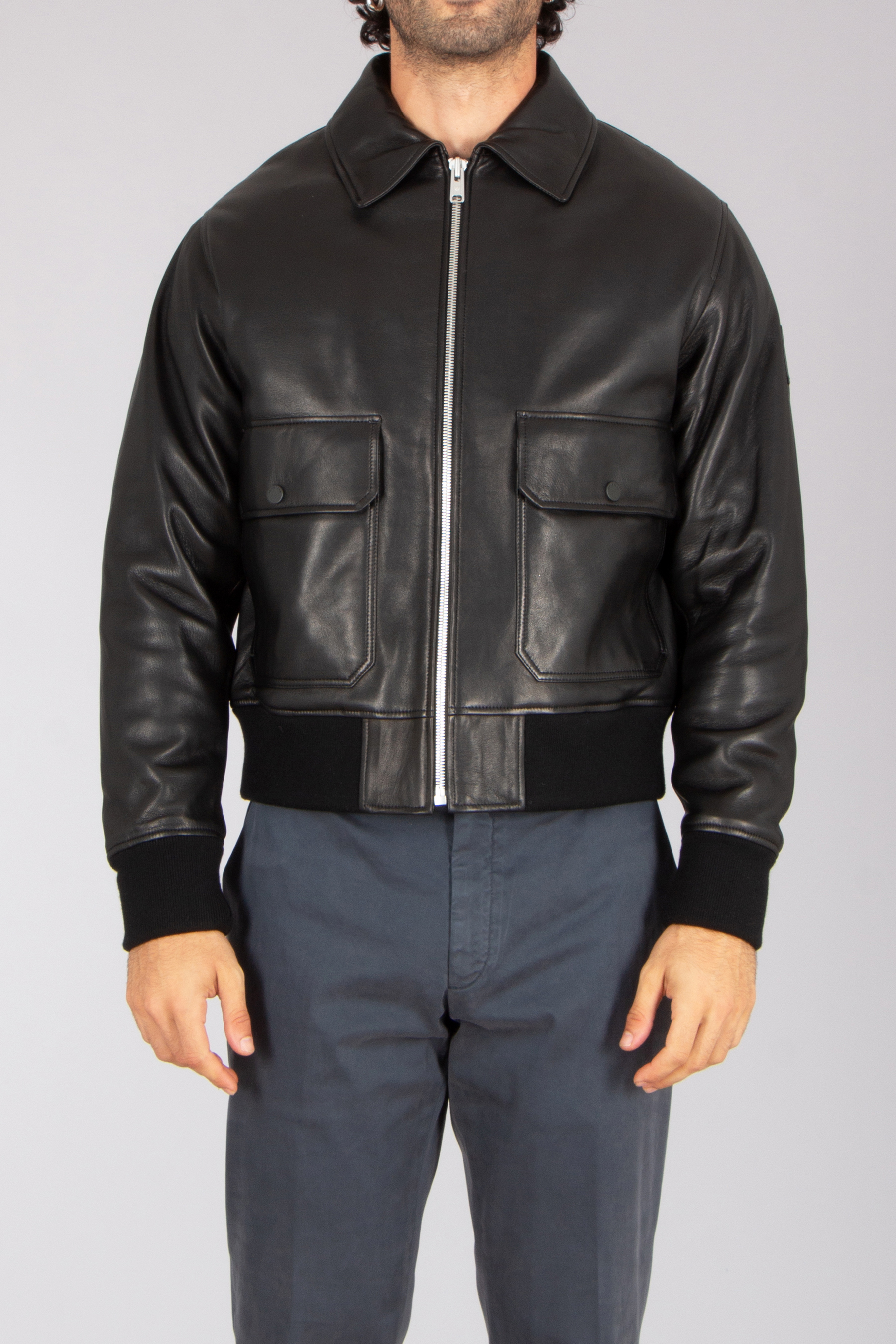 Bekleidung, Mantel, Jacke, Jacke aus Leder