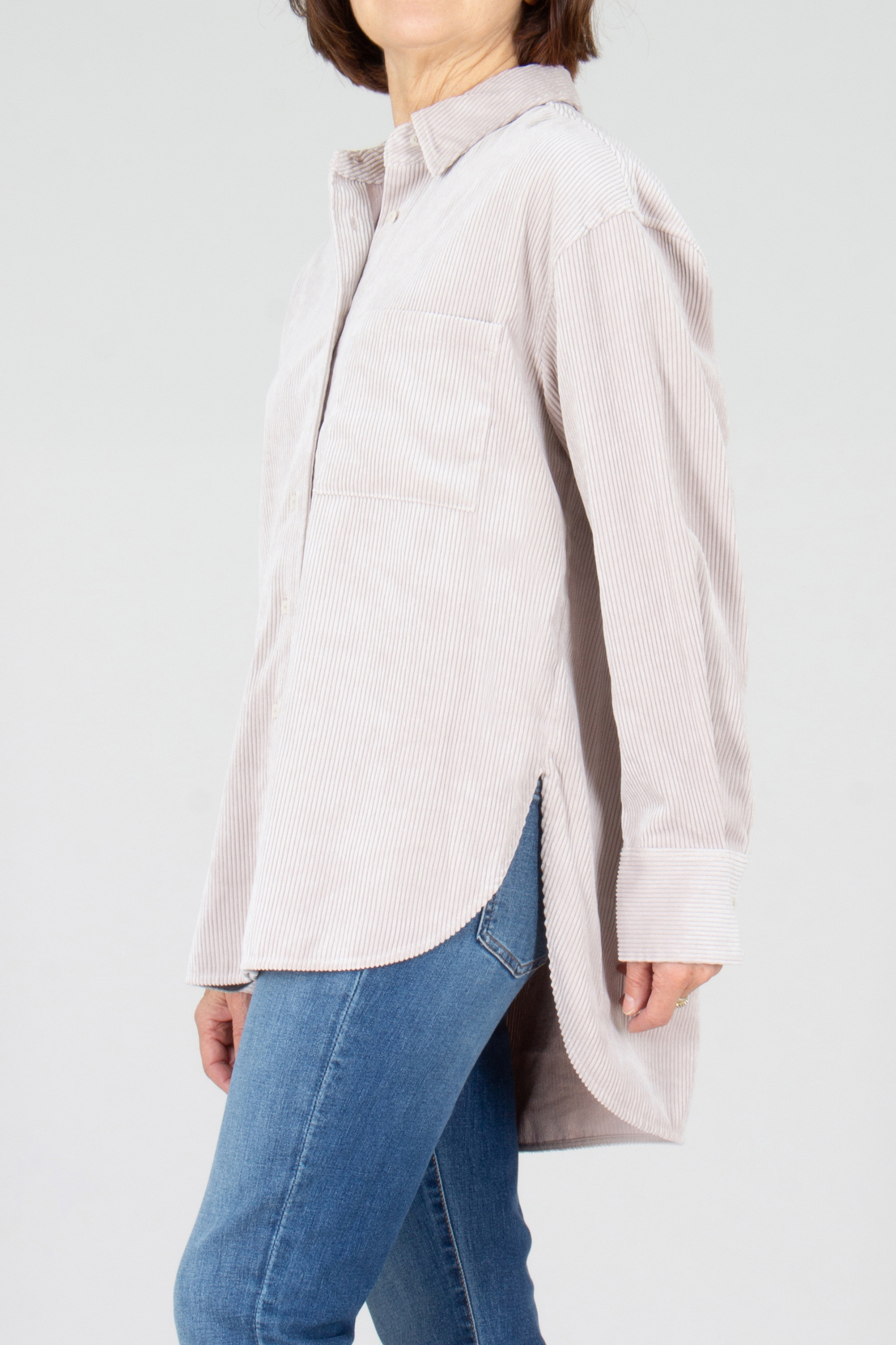 Bekleidung, Mantel, Laborkittel, Langarm, Jeans