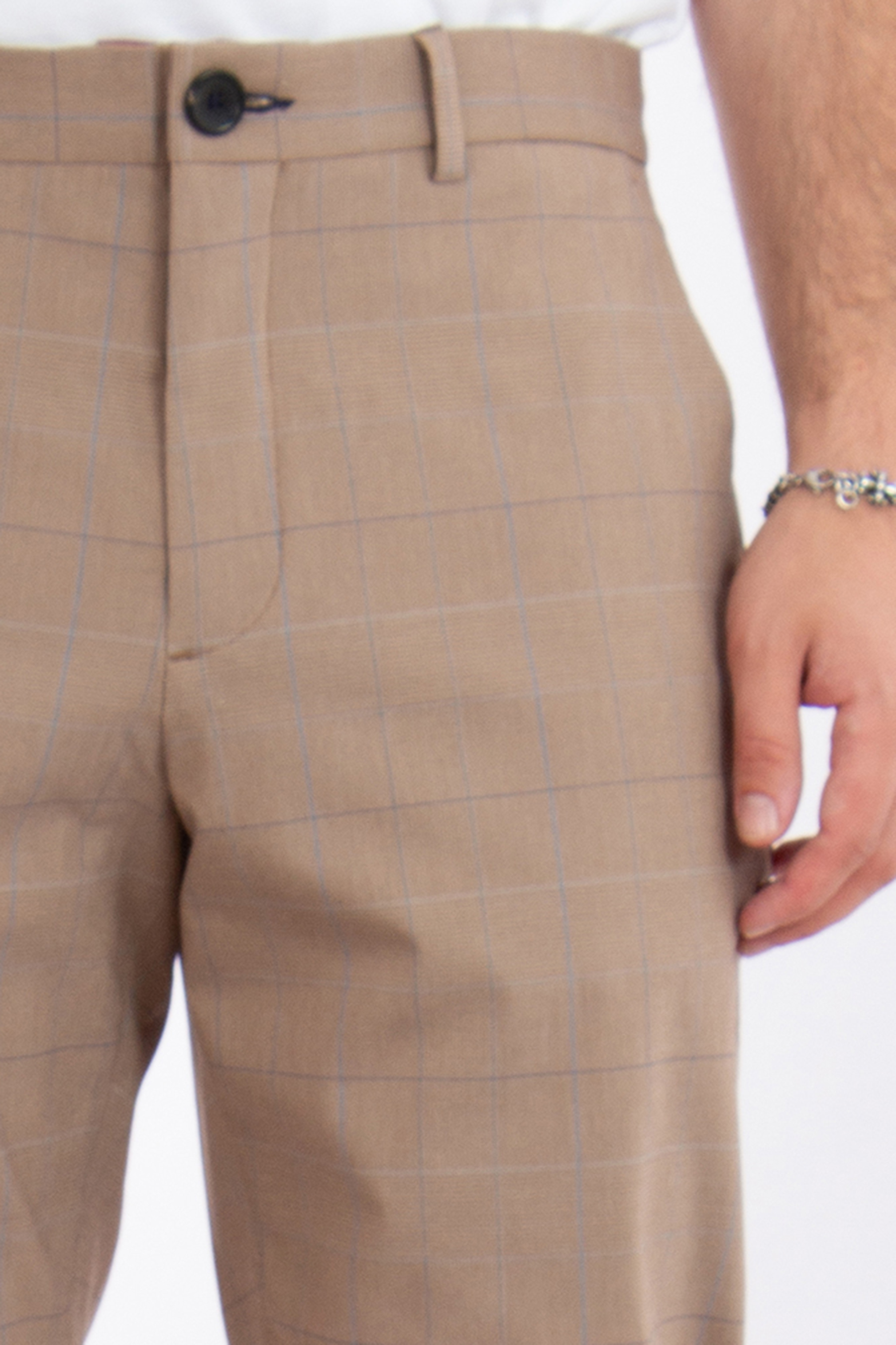 PAUL SMITH Checked Modal & Cotton Stretch Pants
