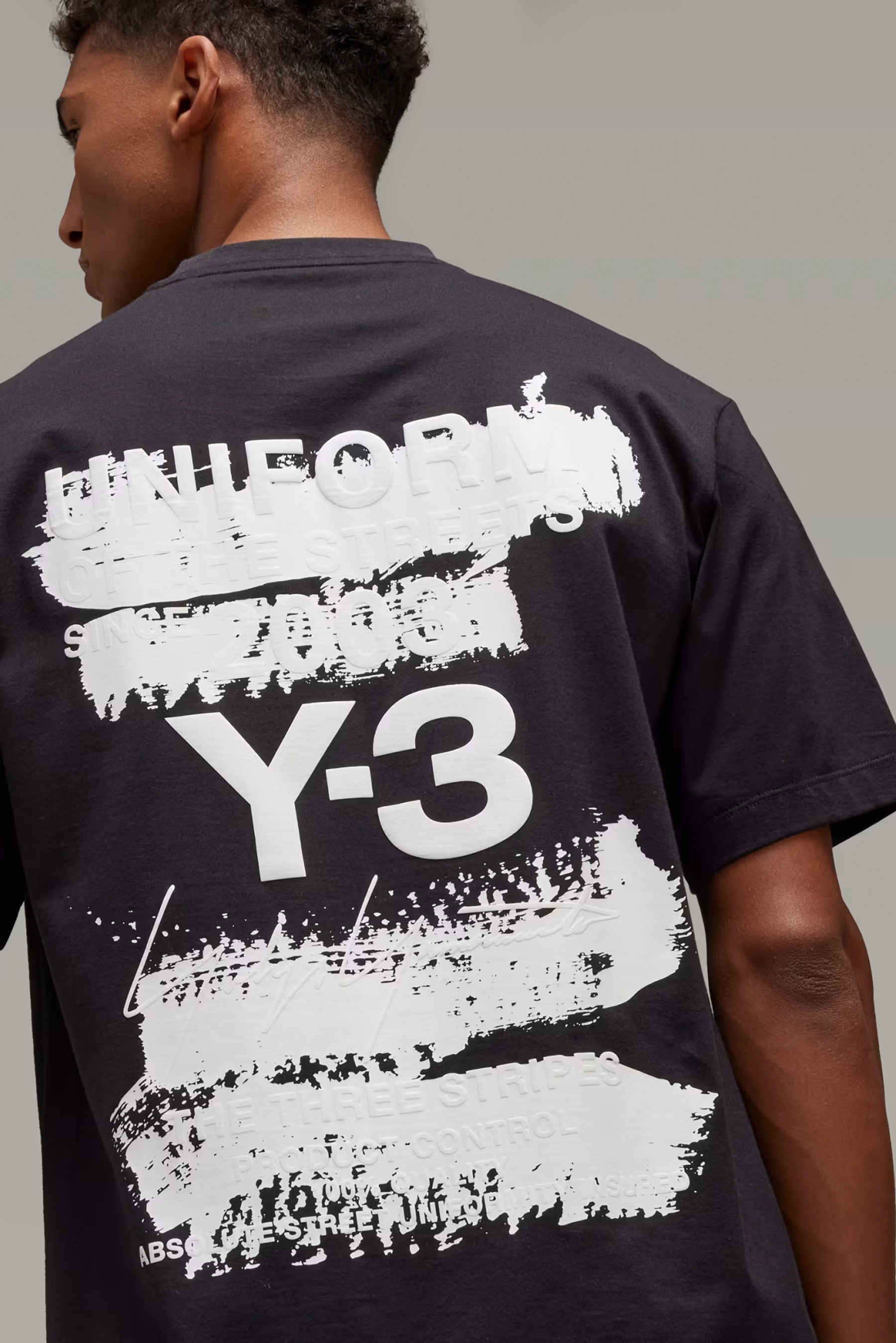 Y-3 U Graphic Print Cotton Jersey T-Shirt Y-3 U Graphic Print Cotton Jersey T-Shirt