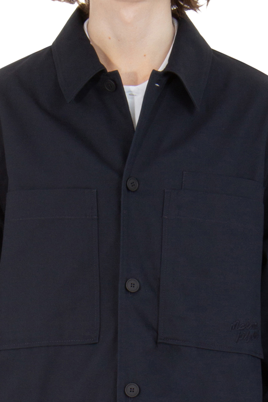 MAISON KITSUNÉ Cotton Gabardine Overshirt MAISON KITSUNÉ Cotton Gabardine Overshirt