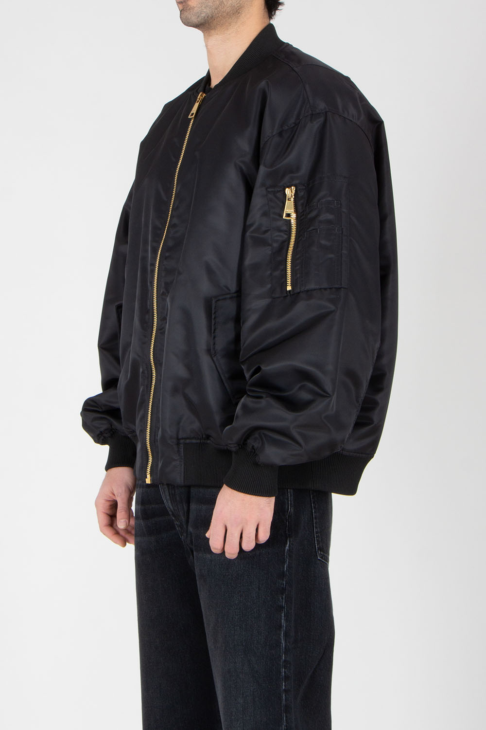 BALMAIN Relaxed Fit Embroidered Nylon Bomber Jacket