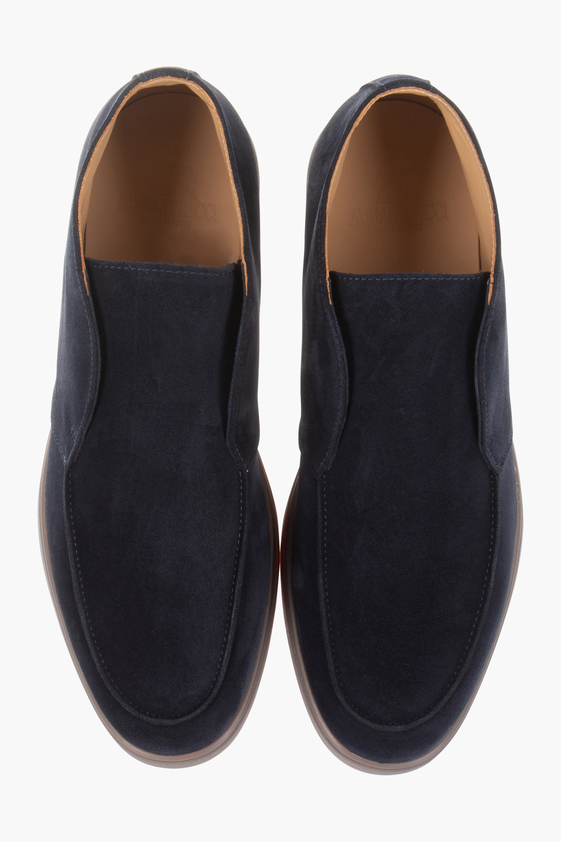 FABIANO RICCI Suede Mid Loafers Teca Wildleder, Kleidung, Schuhwerk, Schuh