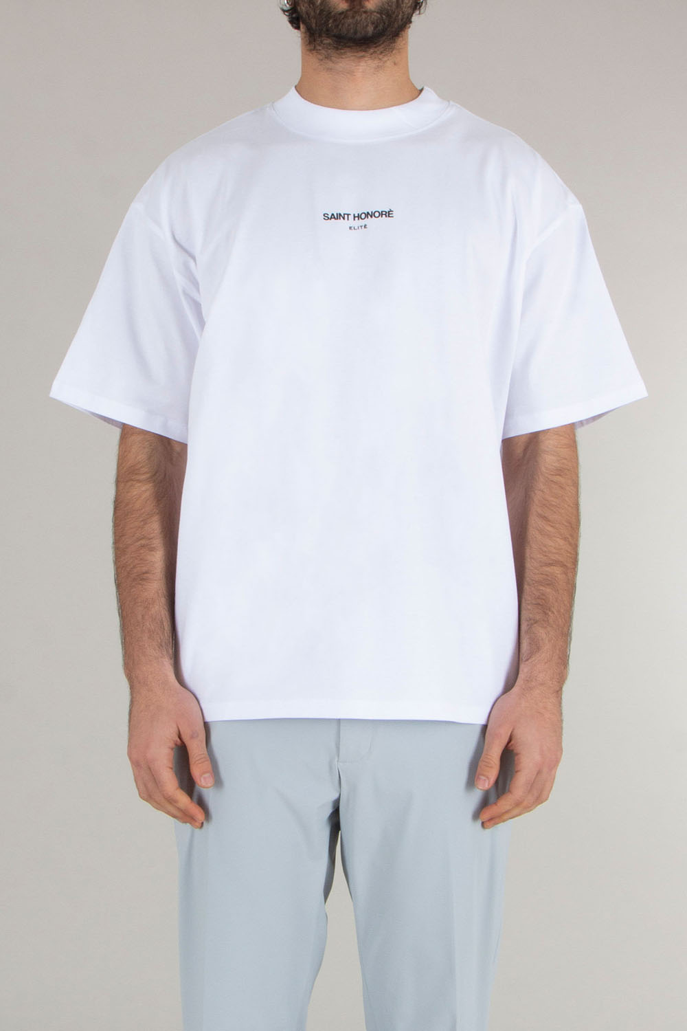 ELITÈ Relaxed Fit Logo Print Cotton Jersey T-Shirt