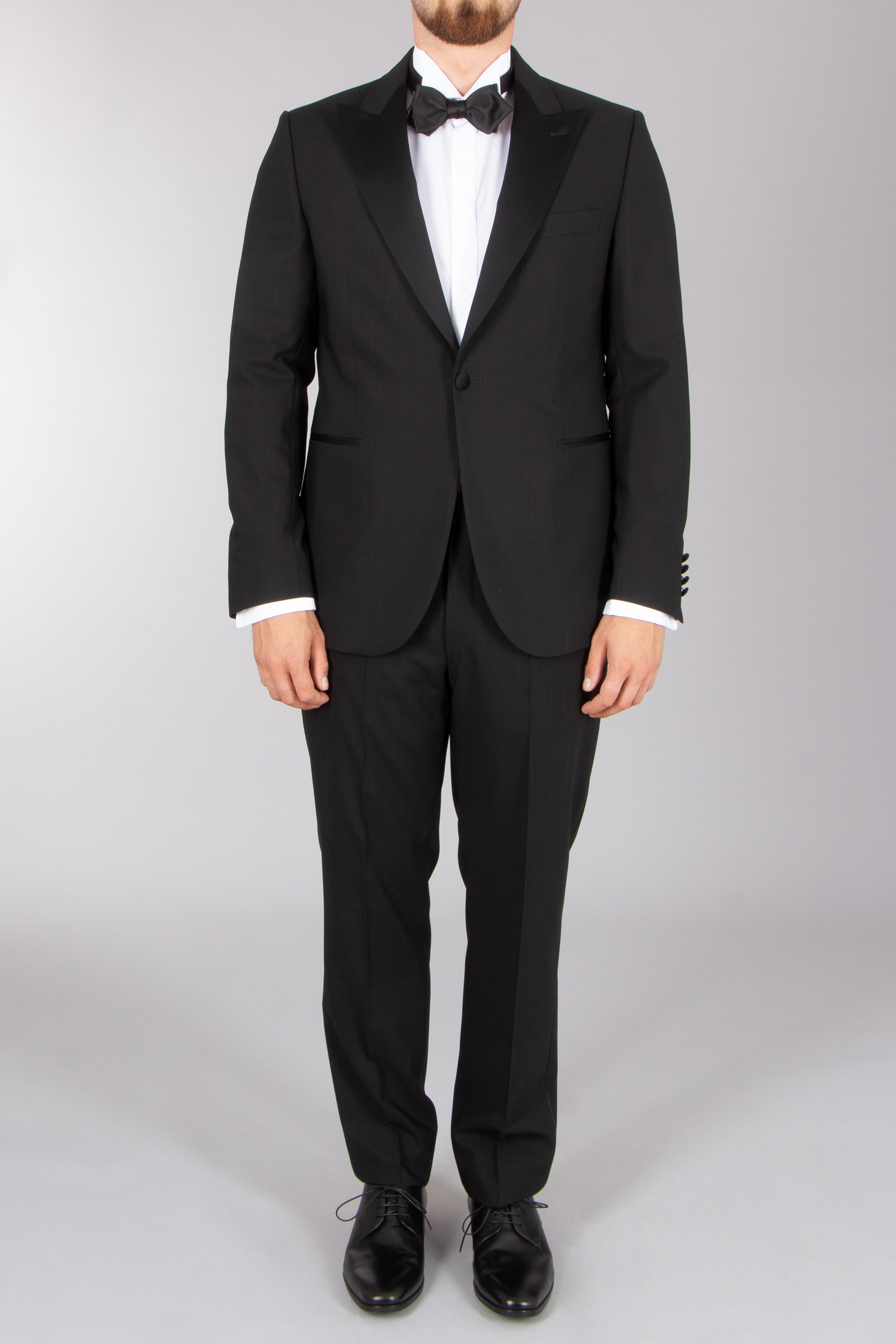 DRESSLER Shaped Fit High Twist Virgin Wool Tuxedo Jacket Elroy Formelle Kleidung, Anzug, Smoking, Mantel, Krawatte