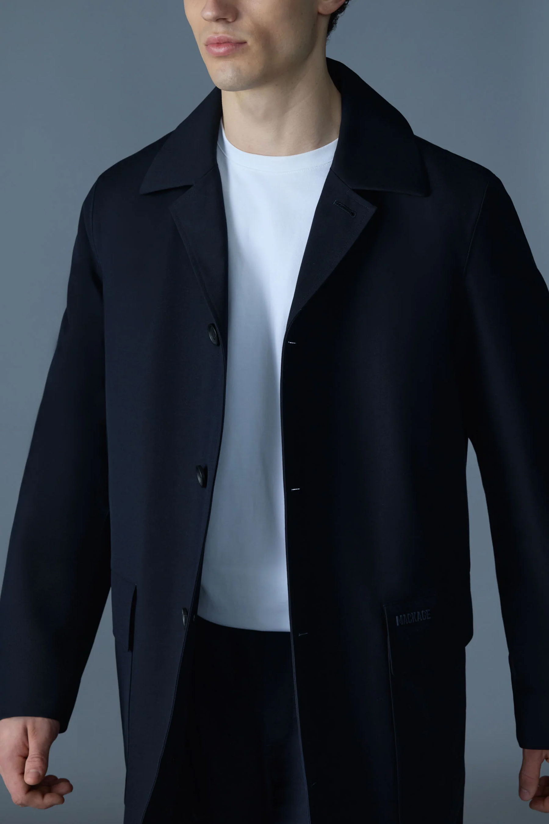 MACKAGE Regular Fit 3-in-1 Removable Down Liner Balmacaan Coat Mathias Blazer, Kleidung, Mantel, Jacke