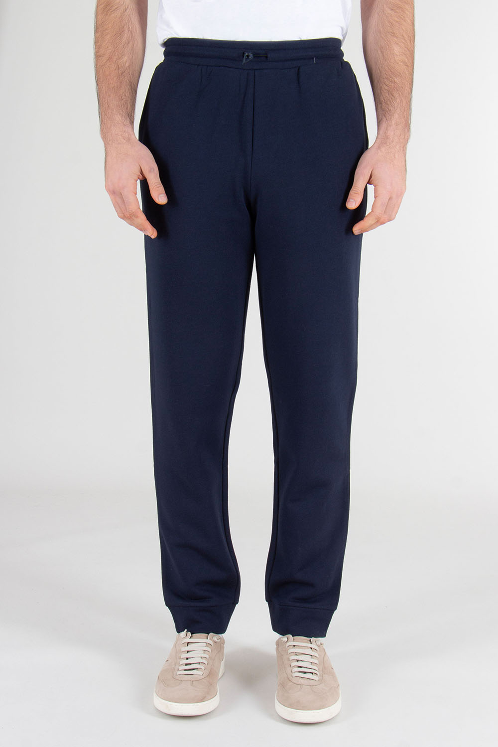 EMPORIO ARMANI Relaxed Fit Cotton-Modal French Terry Loungewear Sweatpants