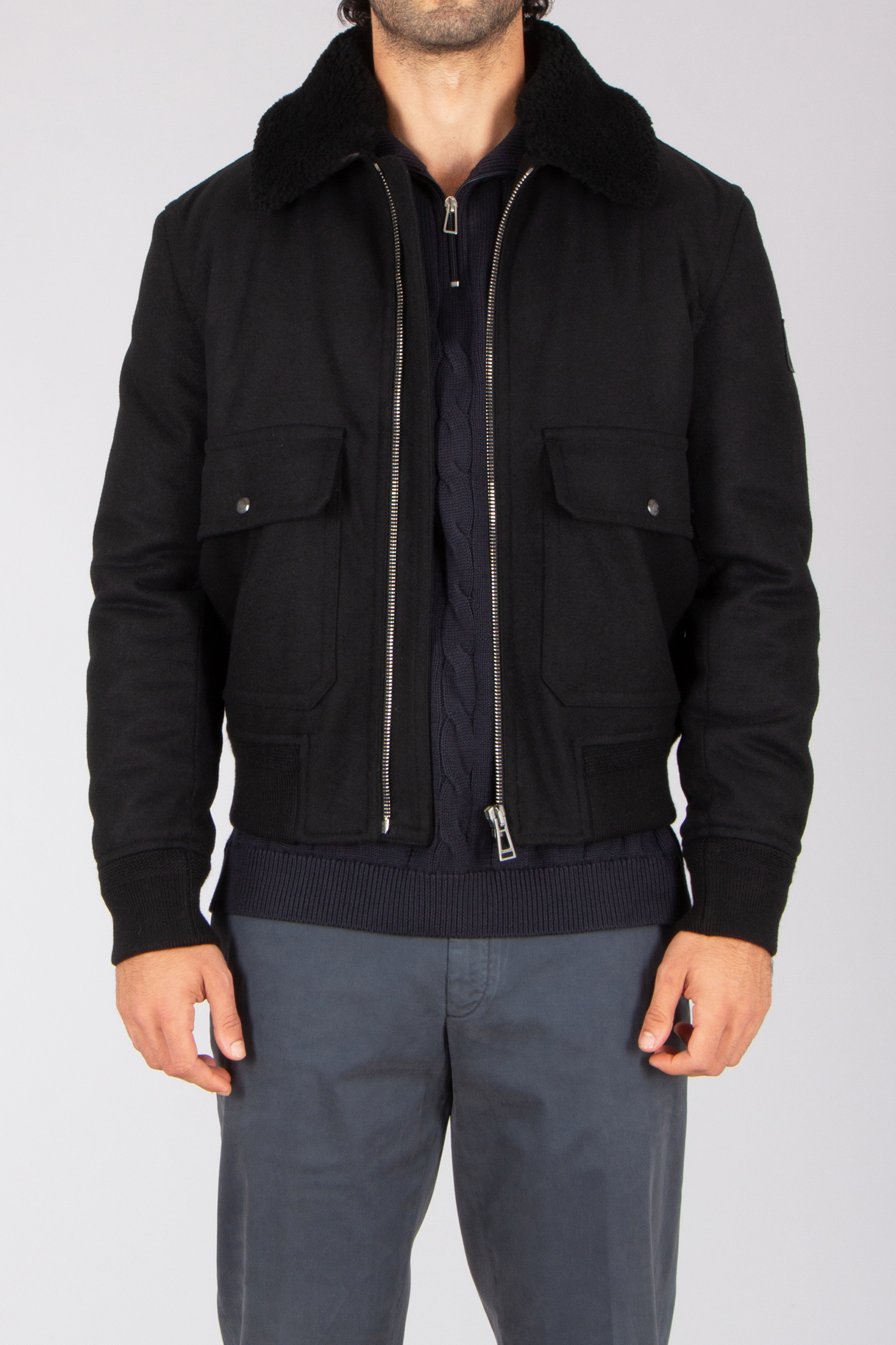 BELSTAFF Casual Fit Wool Blend Jacket Welder Bekleidung, Mantel, Jacke, Kapuzenpulli, Sweatshirt