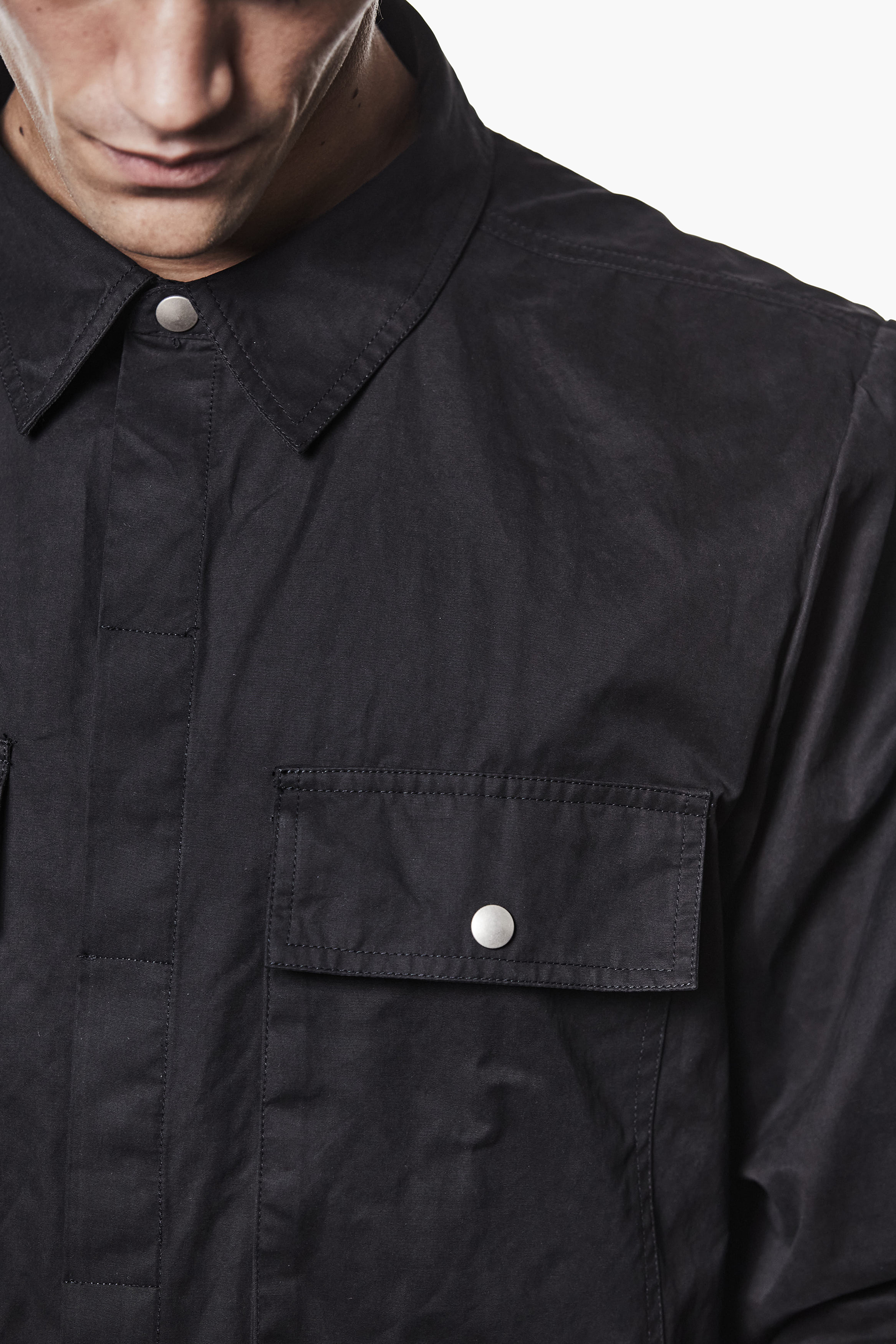 THOM KROM Regular Fit Peached Cotton Blend Overshirt Bekleidung, Mantel, Jacke, Langarm, Hemd