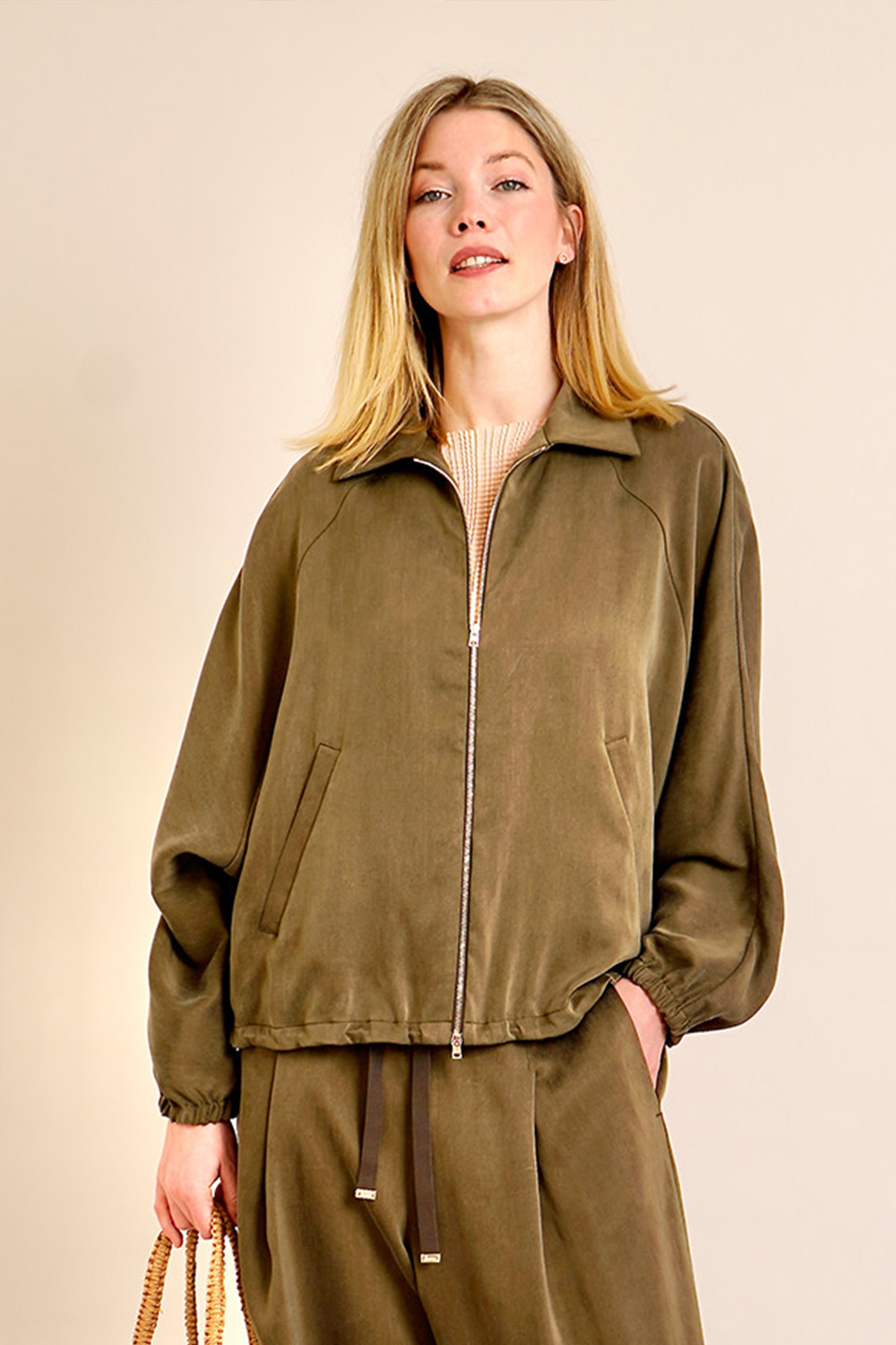 HERNO Relaxed Fit Lyocell Jacket  