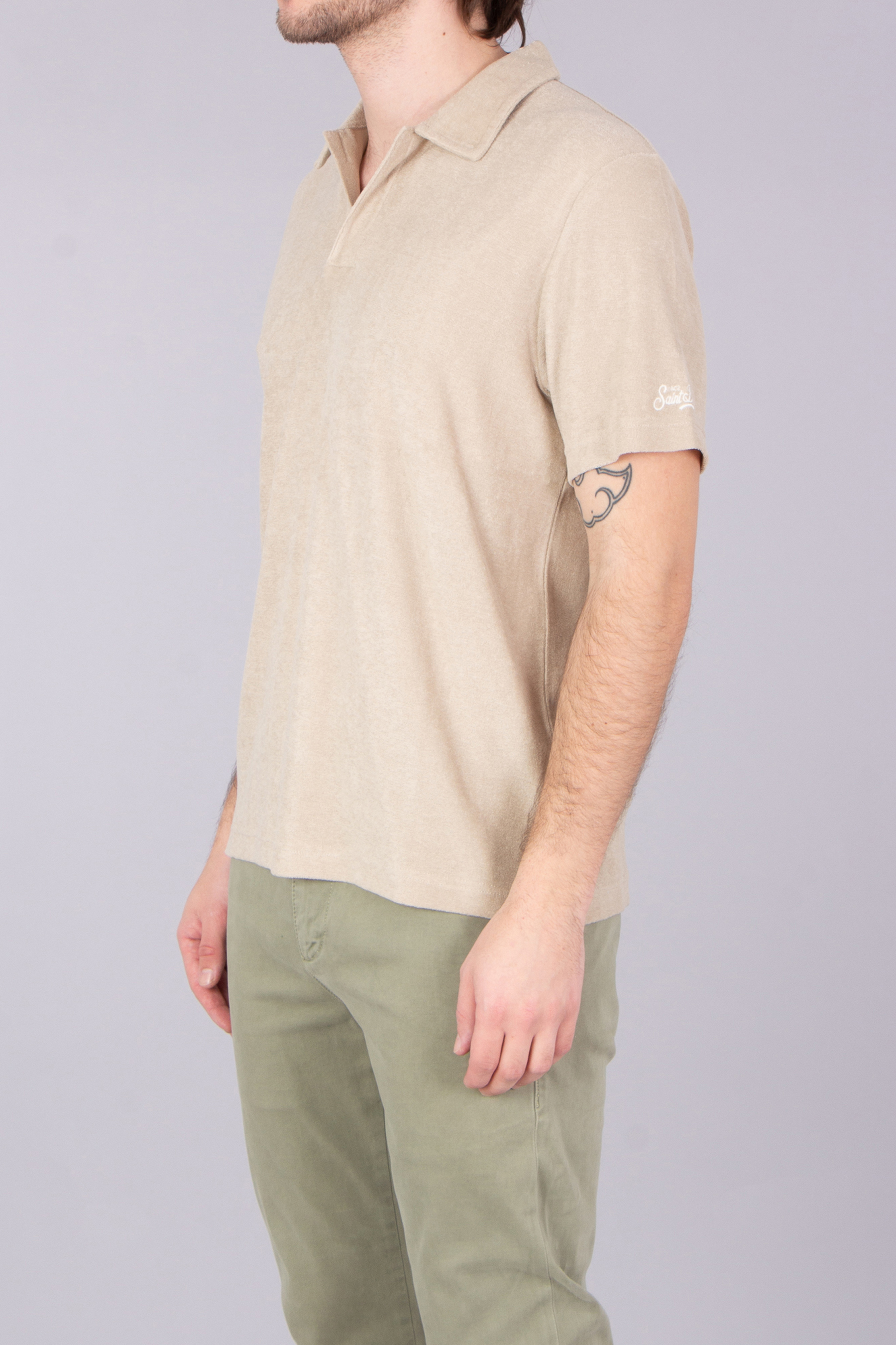 MC 2 SAINT BARTH Regular Fit Lyocell-Cotton Terry Polo Shirt Jeremy MC 2 SAINT BARTH Regular Fit Lyocell-Cotton Terry Polo Shirt Jeremy