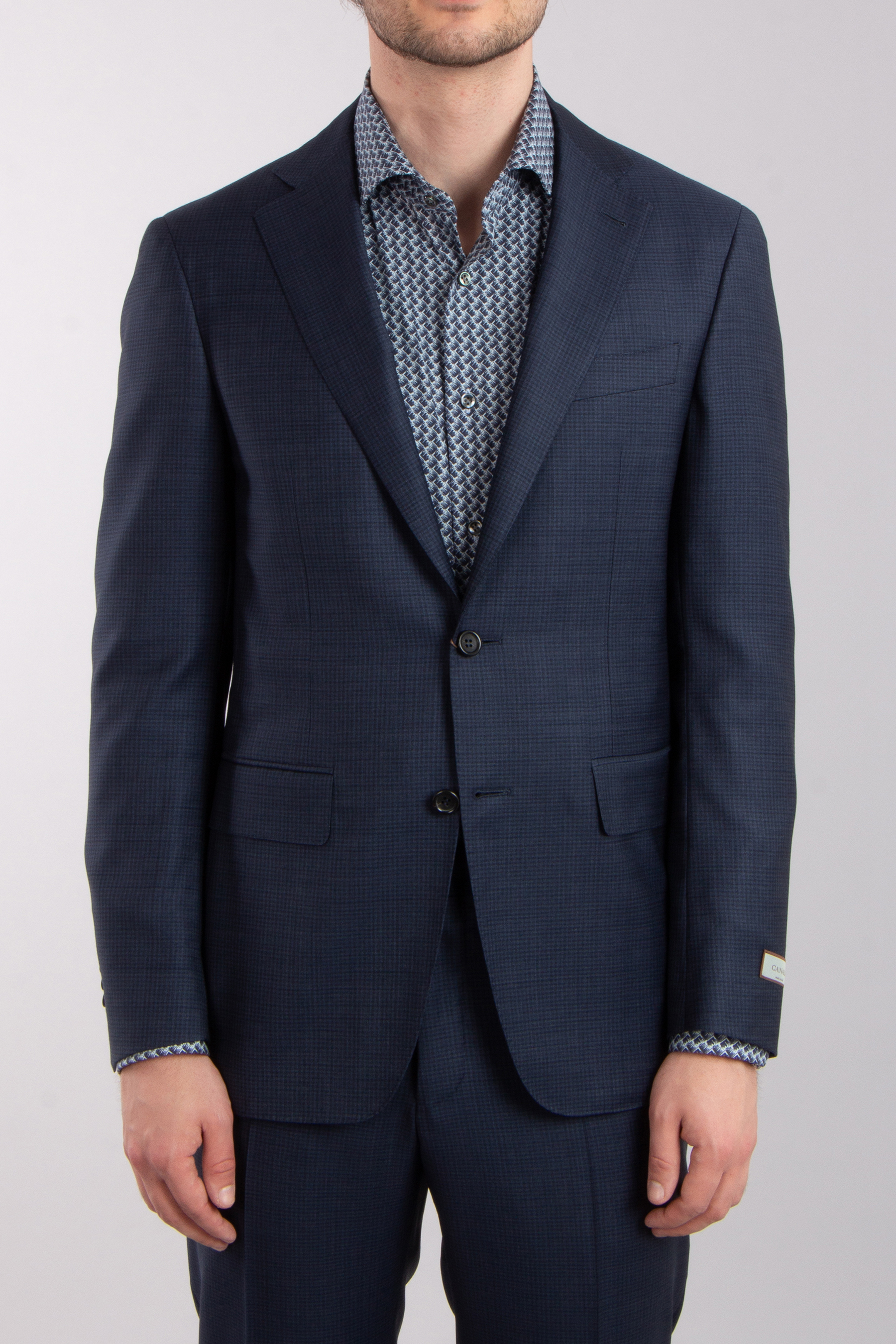 CANALI Checked Modern Fit Super 130 Wool Suit