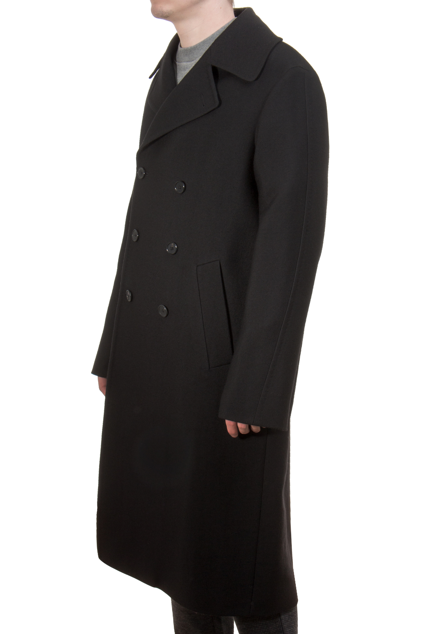 PAUL SMITH Double Breasted Wool-Cashmkere Blend Overcoat PAUL SMITH Double Breasted Wool-Cashmkere Blend Overcoat