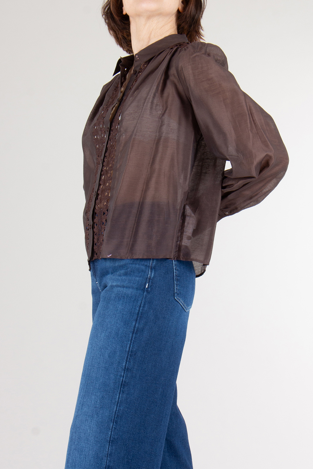 VAN LAACK Loose Fit Lace Panel Blouse