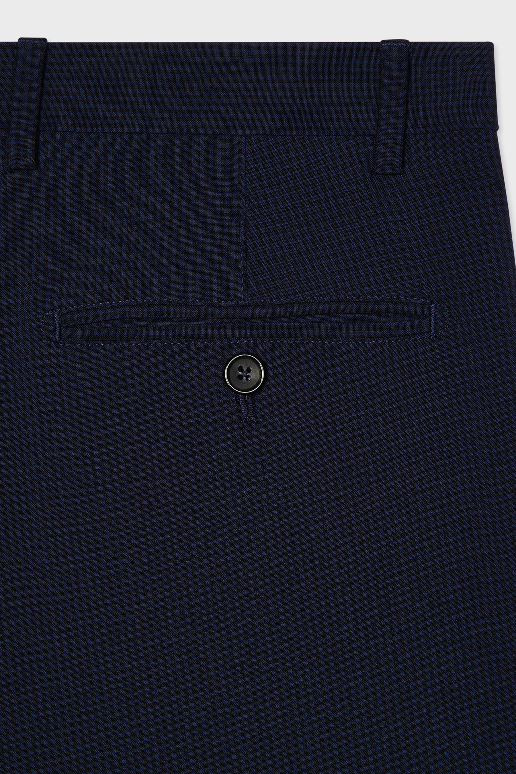 PAUL SMITH Pleated Seersucker Check Pants PAUL SMITH Pleated Seersucker Check Pants
