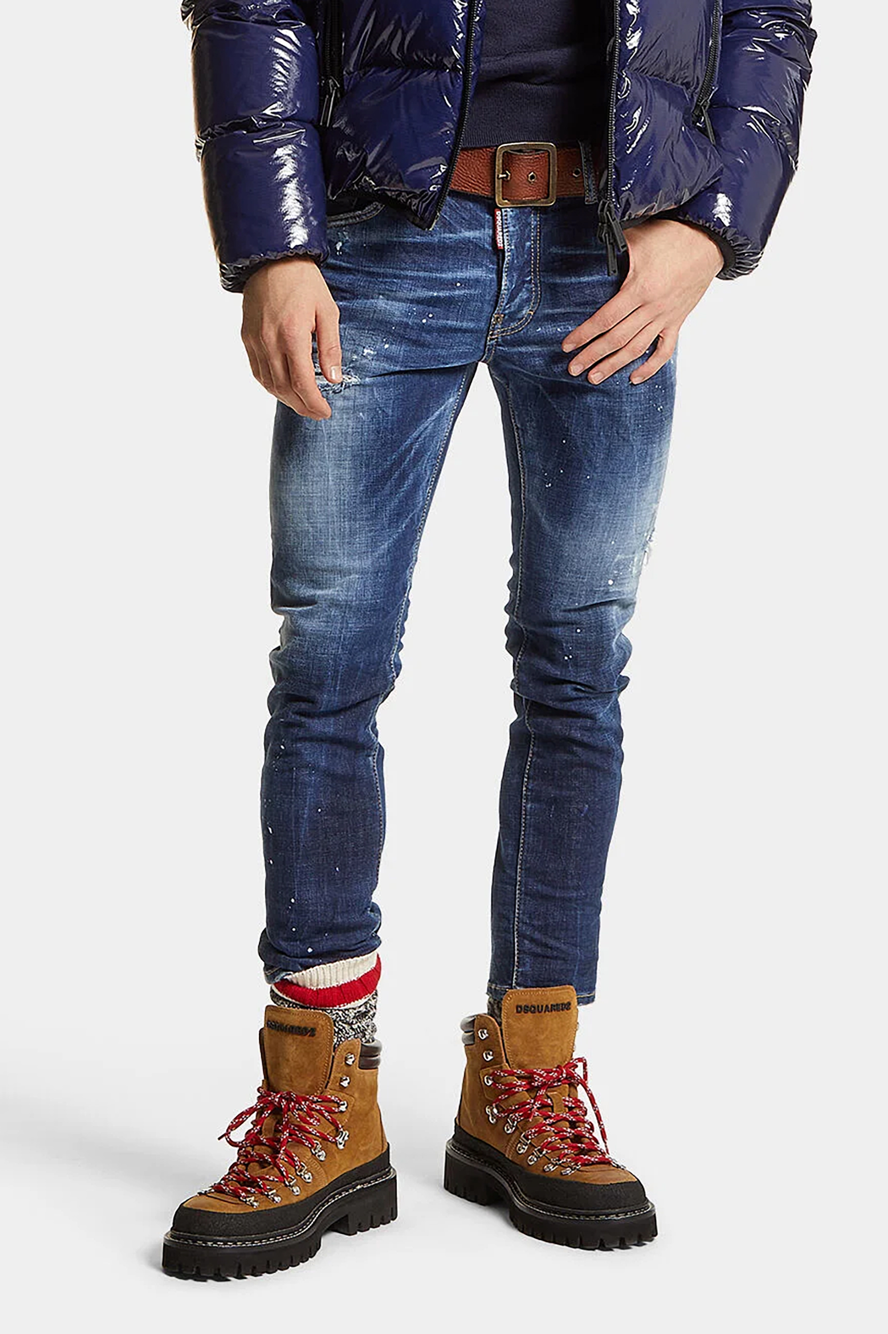 DSQUARED2 Dark Easy Wash Skater Jeans DSQUARED2 Dark Easy Wash Skater Jeans