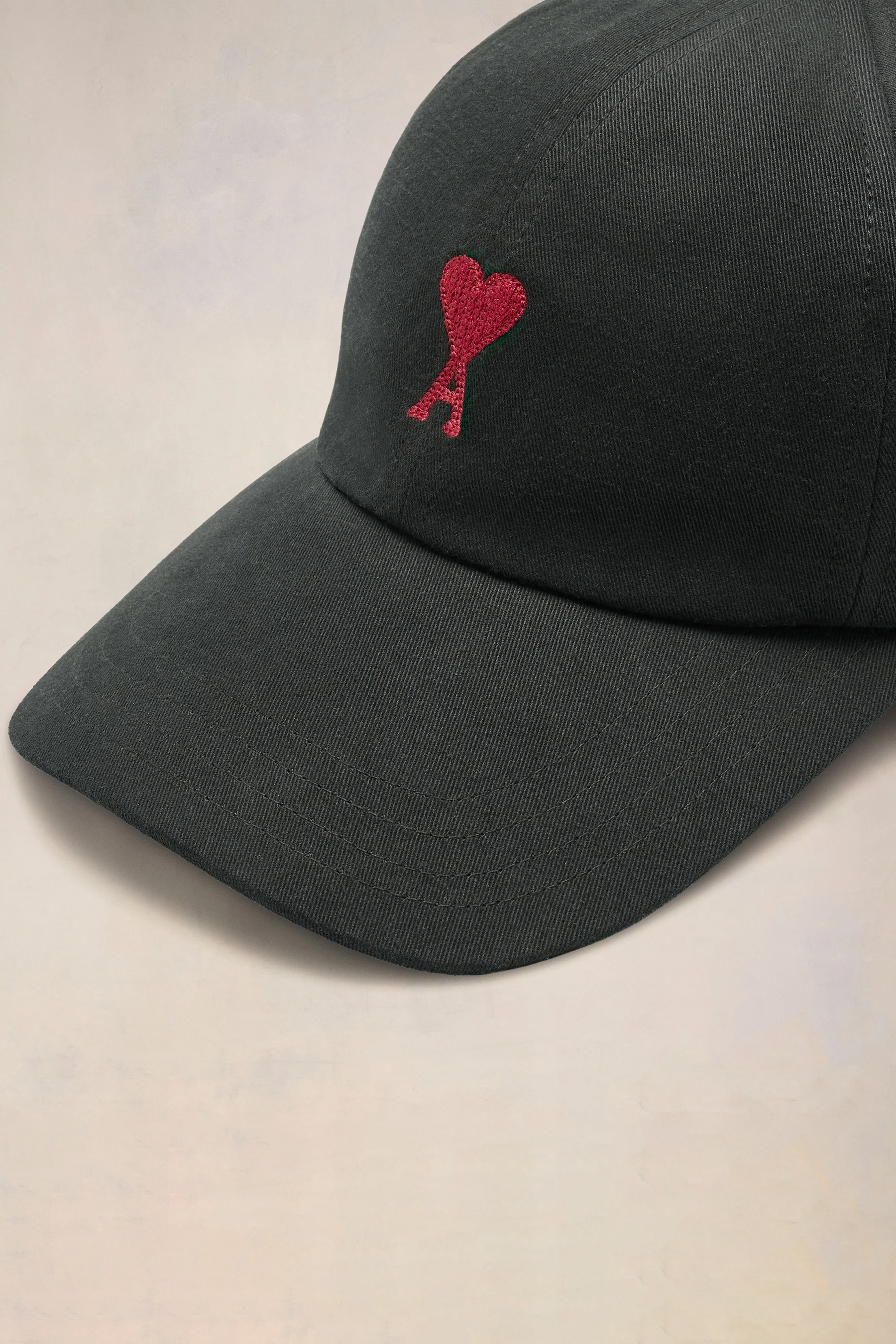 AMI PARIS Embroidered Cotton Cap AMI PARIS Embroidered Cotton Cap