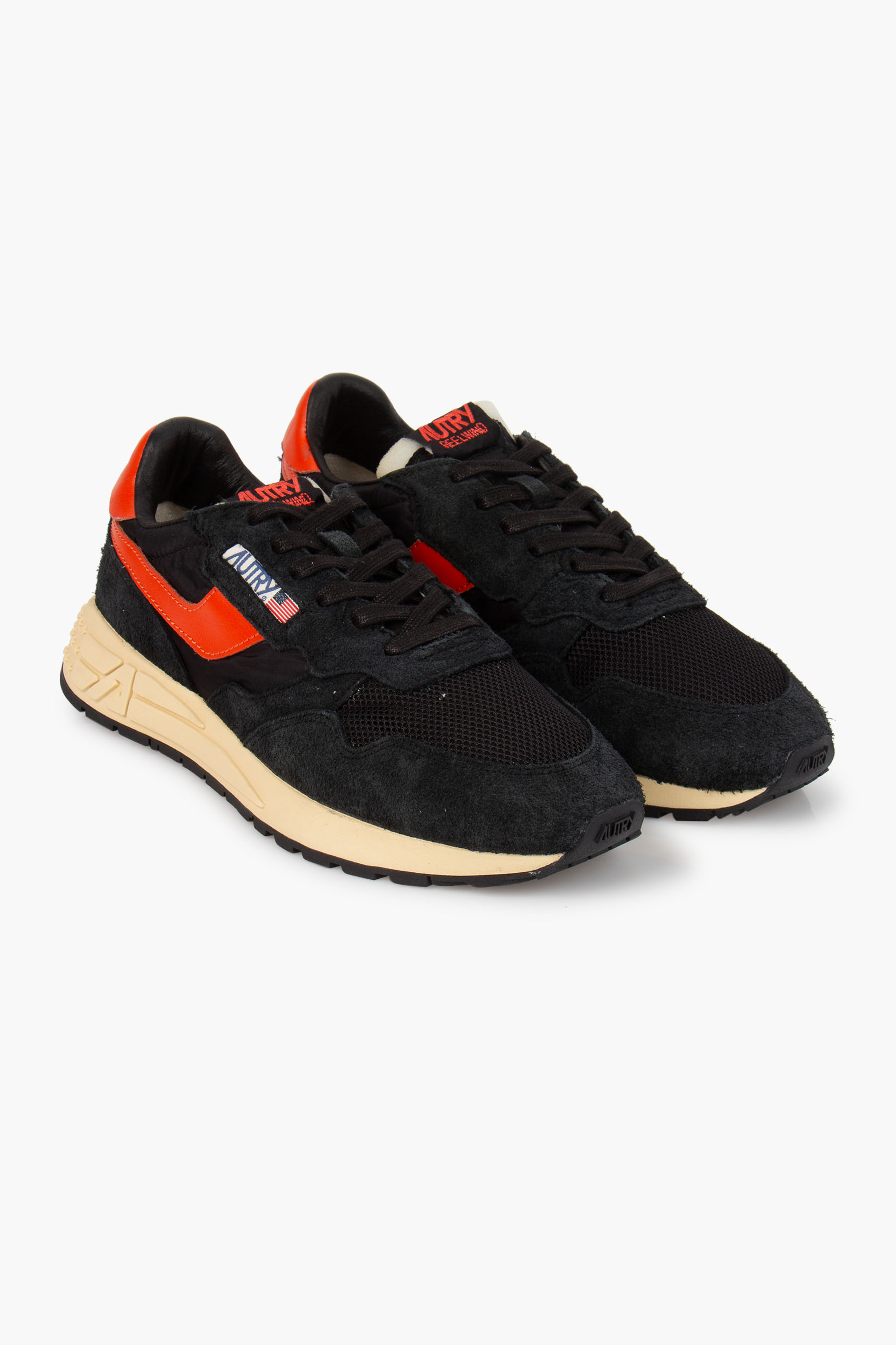 AUTRY Stone Wash Suede & Mesh Sneakers Reelwind Low AUTRY Stone Wash Suede & Mesh Sneakers Reelwind Low