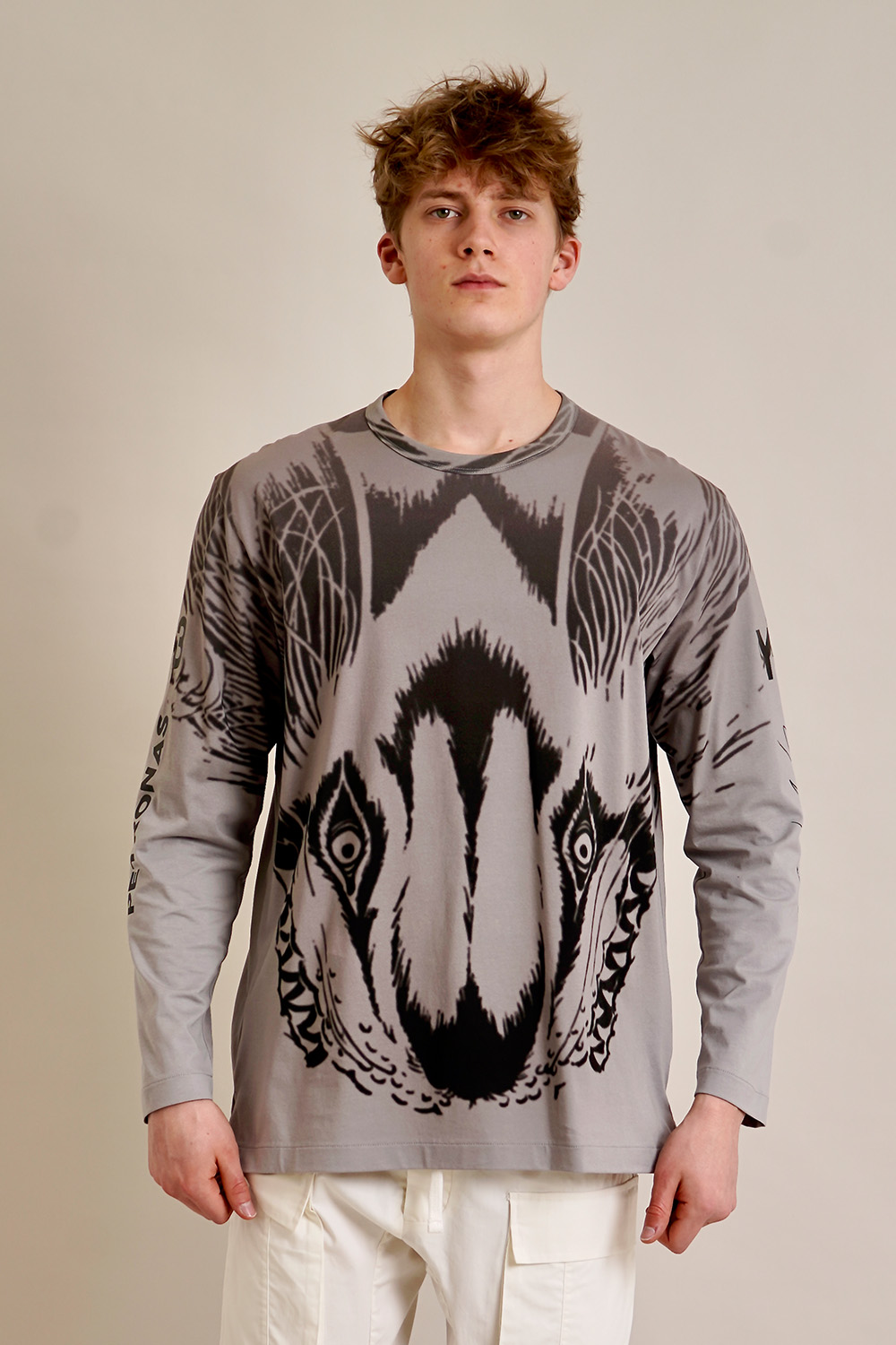 Y-3 x MERCEDES AMG PETRONAS Regular Fit Cotton Longsleeve