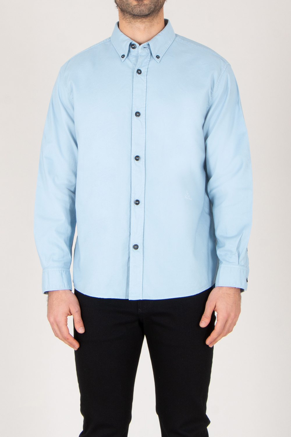STONE ISLAND Comfort Fit Organic Cotton Oxford Button-Down Shirt