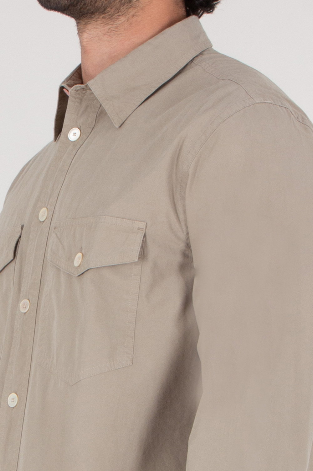 PAUL SMITH Regular Fit Organic Cotton Poplin Shirt