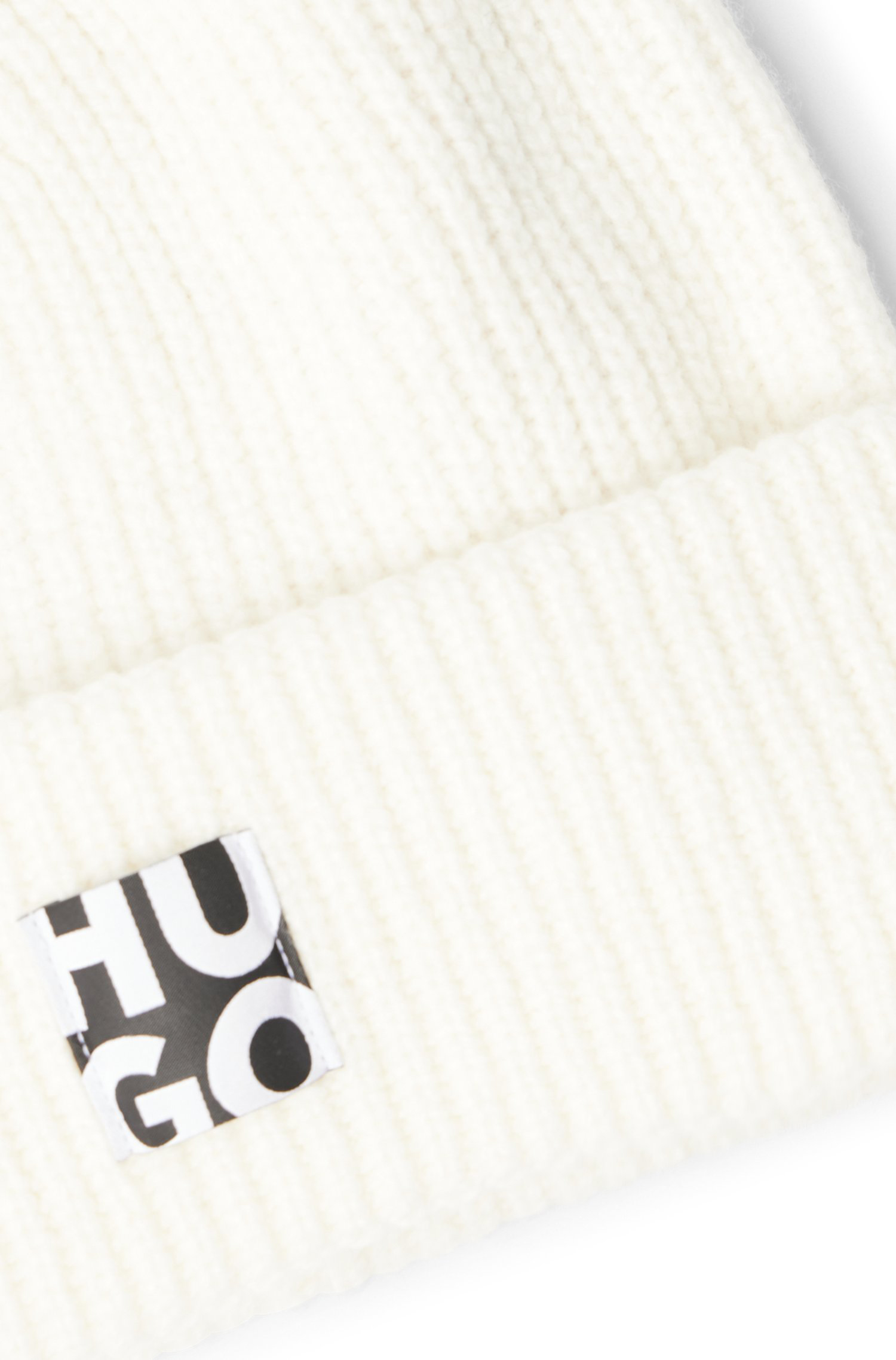 HUGO Ribbed Wool Blend Beanie HUGO Ribbed Wool Blend Beanie