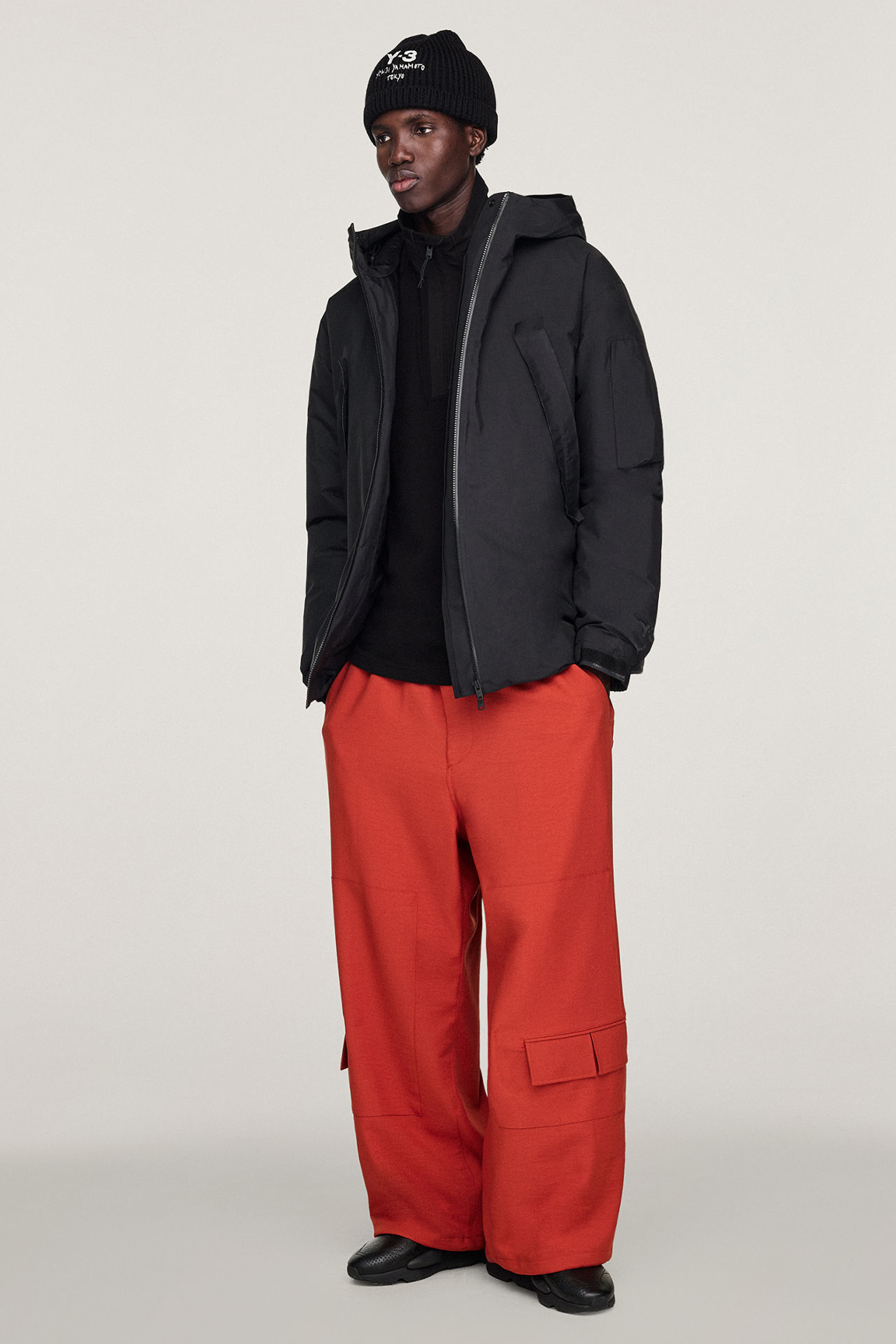 Y-3 Regular Fit Padded Recycled Nylon Gore-Tex Jacket Mantel, Jacke, Hosen, Mann, Person