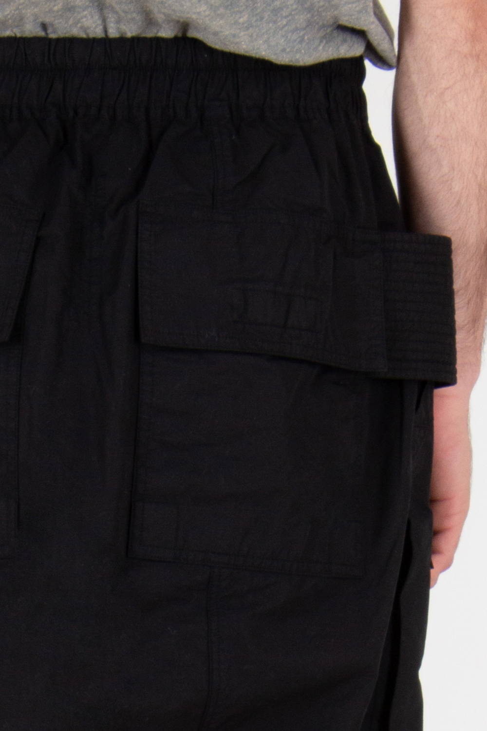 RICK OWENS DRKSHDW Loose Fit Organic Cotton Ripstrip Creatch Cargo Pods