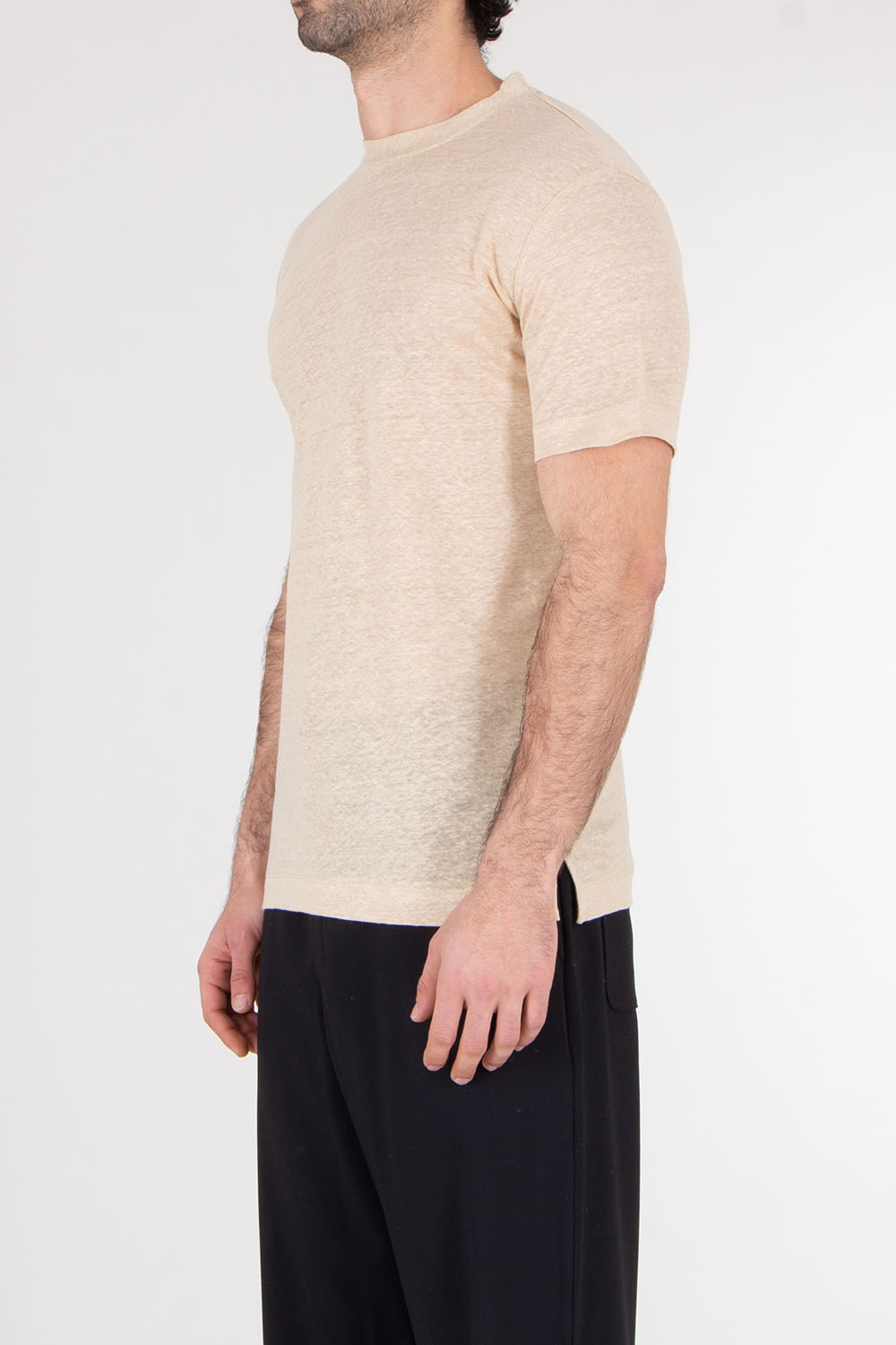 AURÉLIEN Regular Fit Linen T-Shirt
