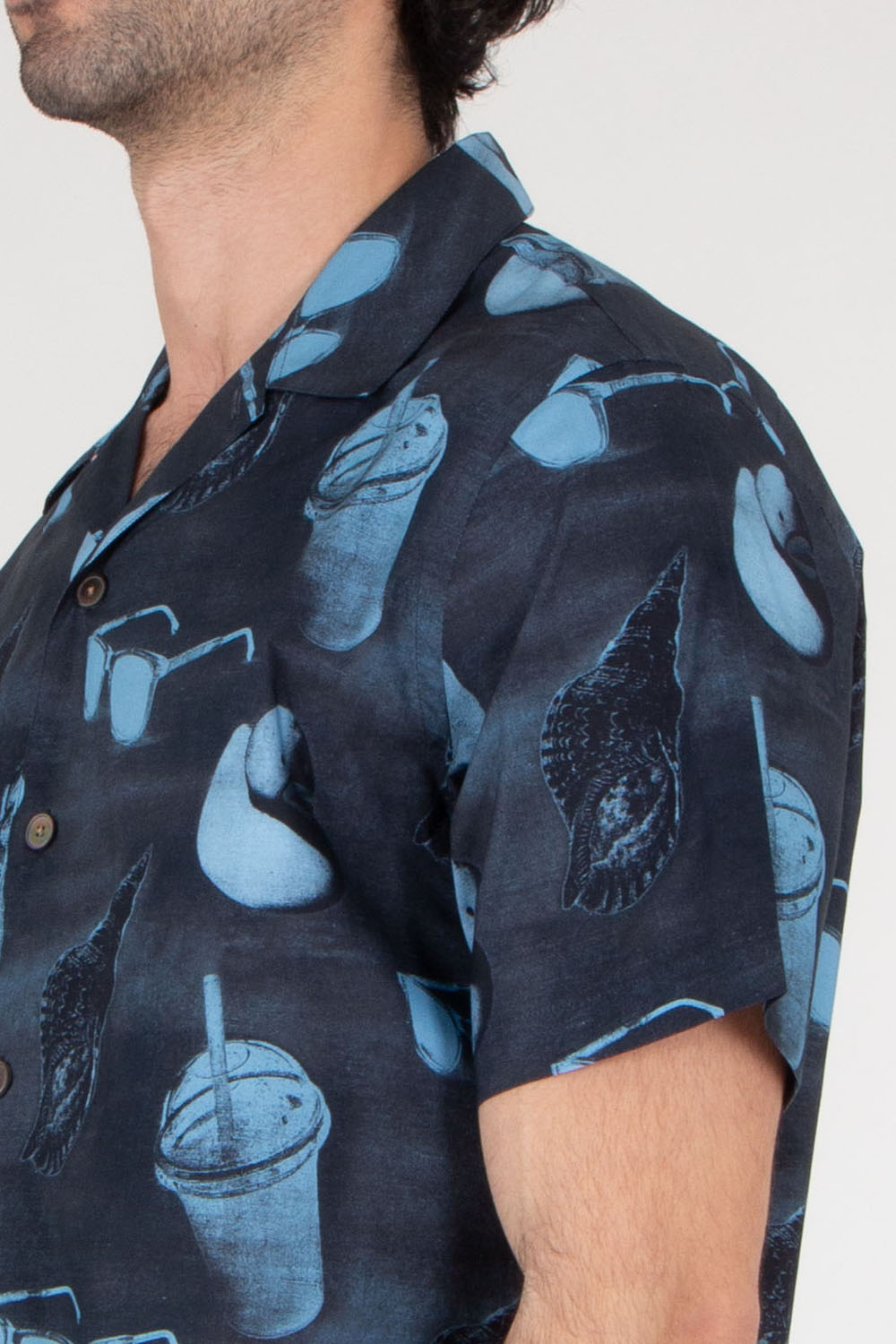 PAUL SMITH Relaxed Fit Organic Cotton Short Sleeve Shirt  