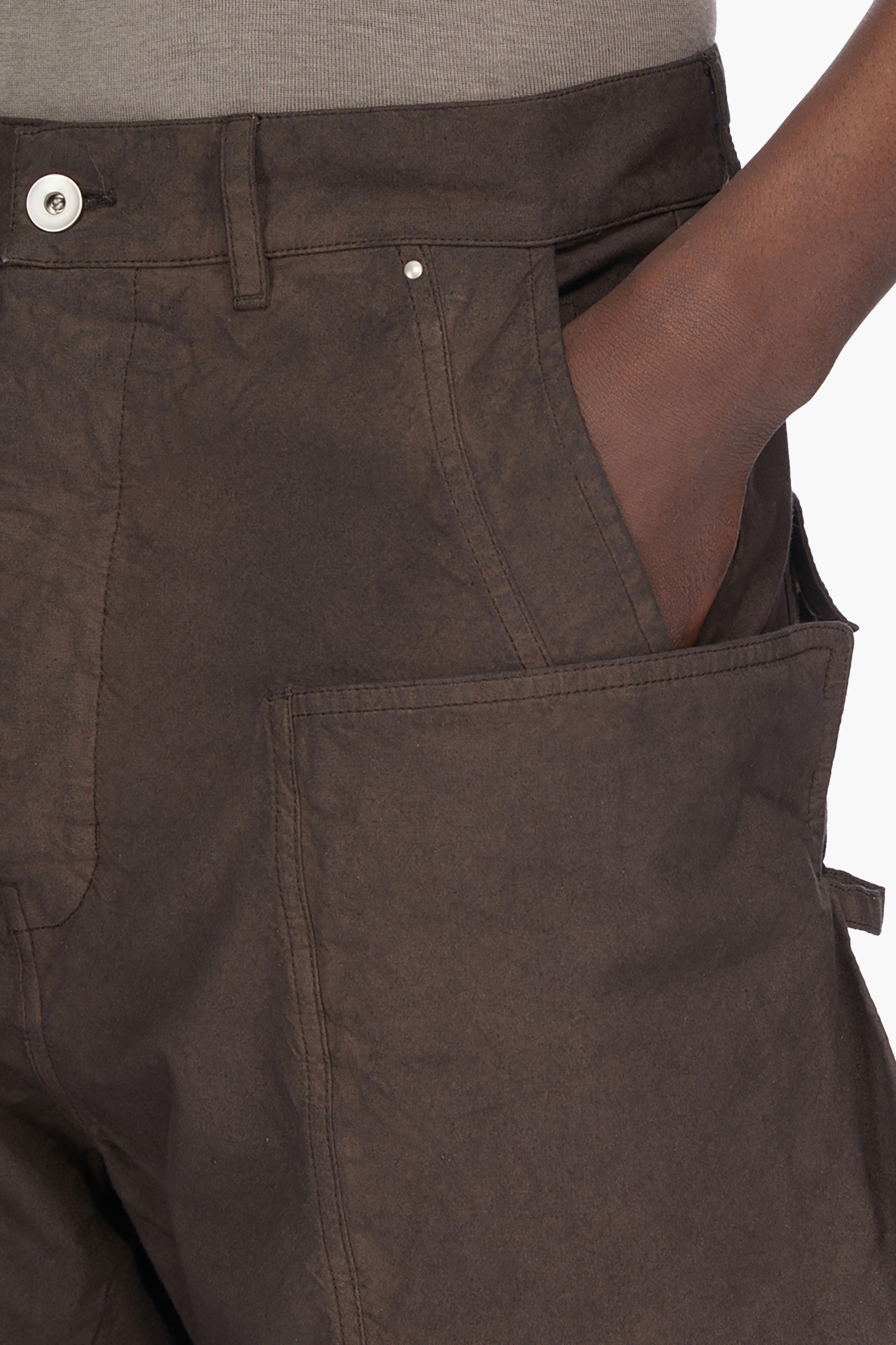 RICK OWENS DRKSHDW Loose Fit Cotton Tela Stefan Cargo Pants Bekleidung, Kurze Hosen, Hosen, Mantel, Jacke