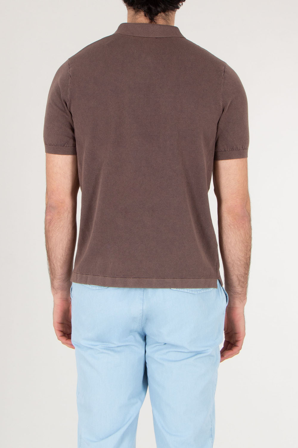 MC 2 SAINT BARTH Regular Fit knitted polo shirt with vintage treatment Sloan