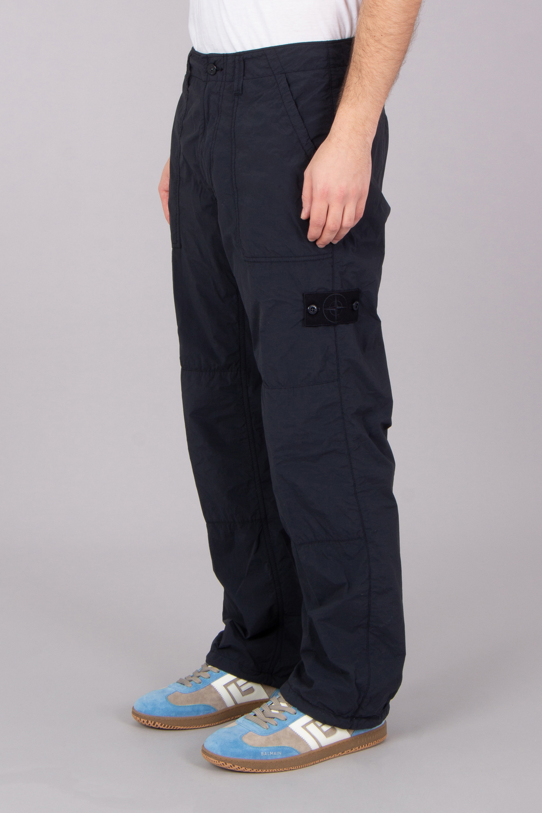 STONE ISLAND Ghost Piece Relaxed Fit Recycled Nylon Smerigliato Fatigue Pants STONE ISLAND Ghost Piece Relaxed Fit Recycled Nylon Smerigliato Fatigue Pants
