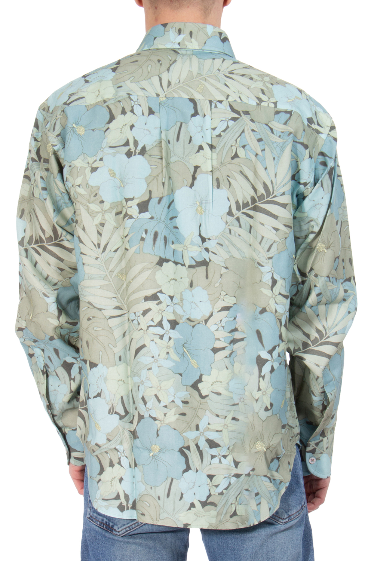 TOM FORD Vintage Floral Print Lyocell-Cupro Blend Shirt TOM FORD Vintage Floral Print Lyocell-Cupro Blend Shirt
