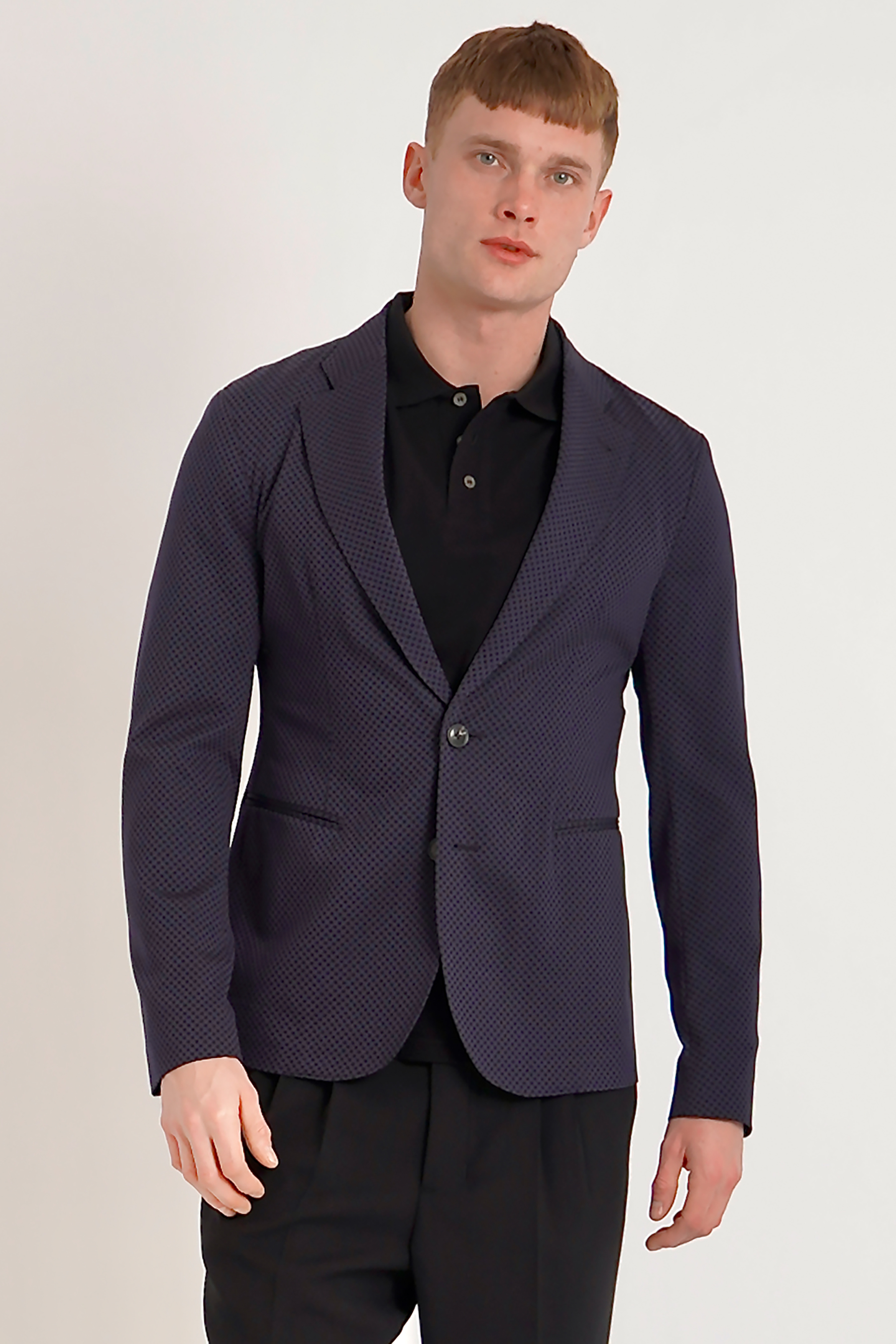EMPORIO ARMANI Textured Nylon Stretch Jacket EMPORIO ARMANI Textured Nylon Stretch Jacket