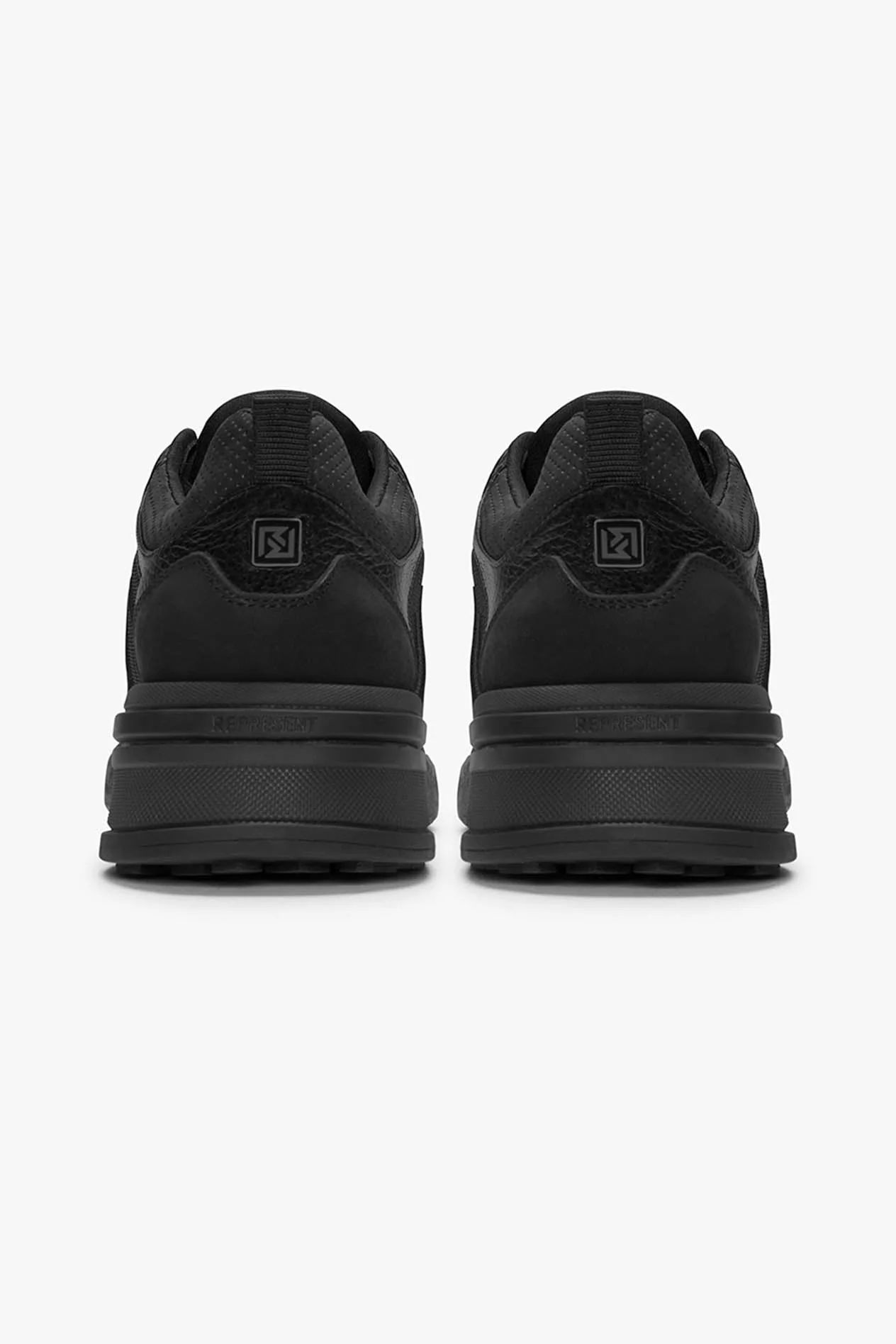 REPRESENT Tumbled Leather & Ballistic Nylon Sneakers Viper