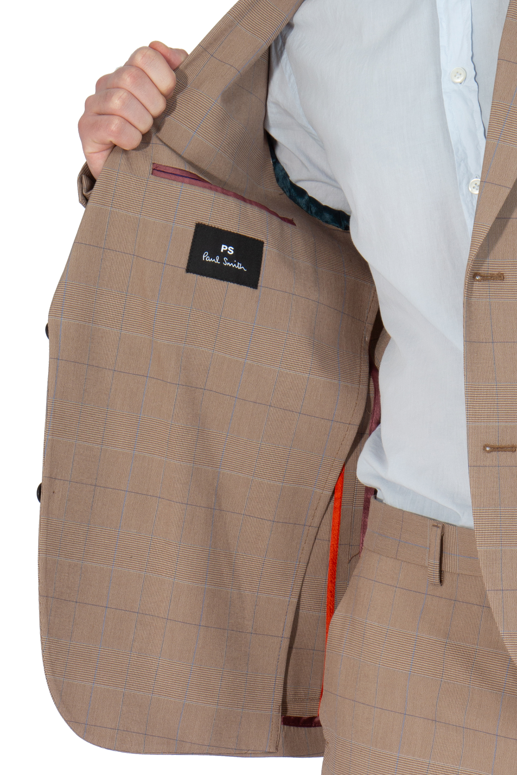 PAUL SMITH Checked Modal & Cotton Stretch Jacket PAUL SMITH Checked Modal & Cotton Stretch Jacket