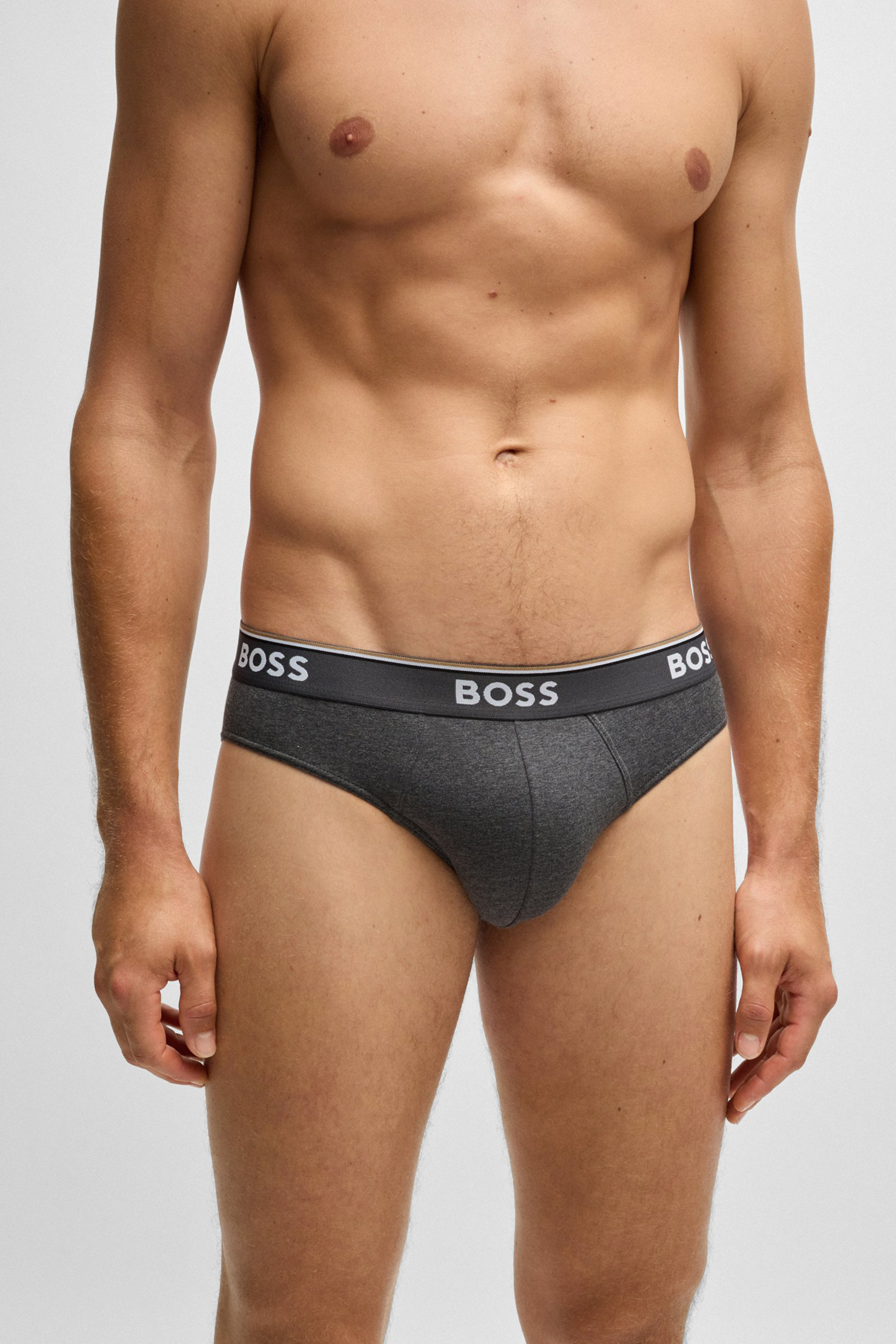 BOSS 3-Pack Cotton Stretch Briefs Power BOSS 3-Pack Cotton Stretch Briefs Power