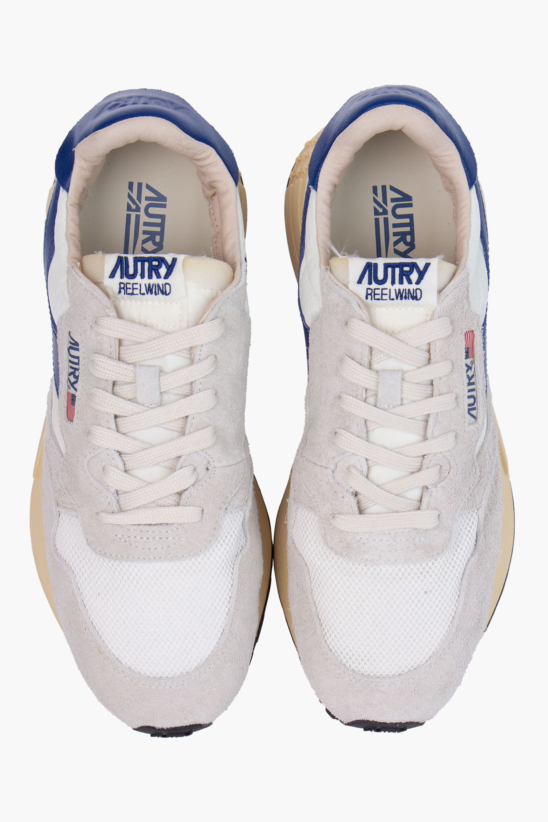 AUTRY Stone Wash Suede & Mesh Sneakers Reelwind Low AUTRY Stone Wash Suede & Mesh Sneakers Reelwind Low
