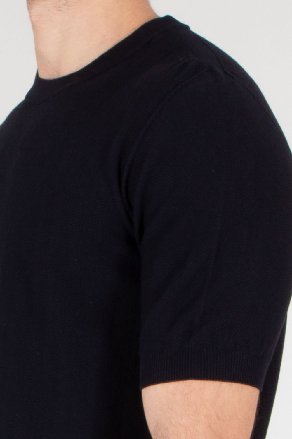 AROVESCIO Regular Fit Cotton Knit T-Shirt