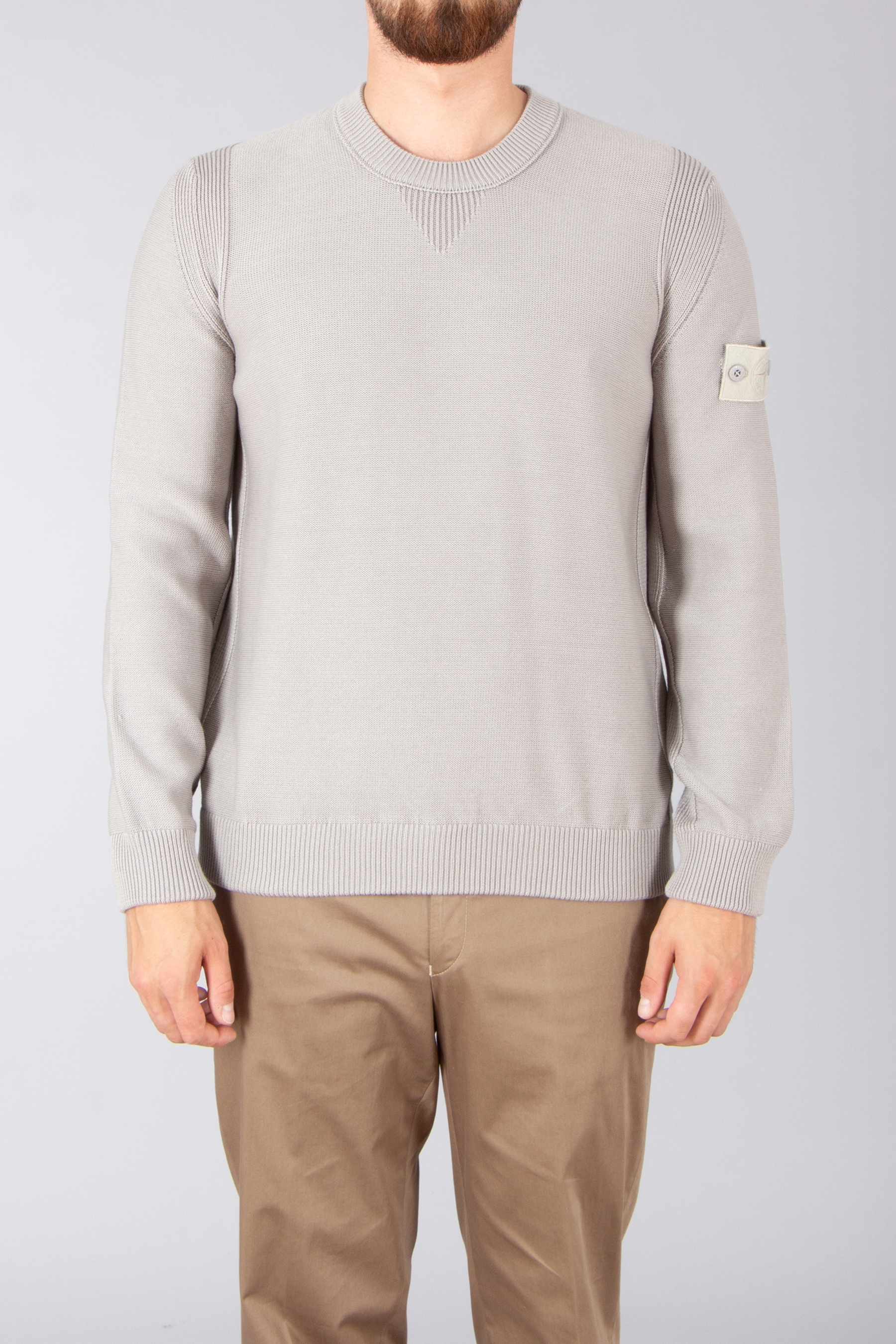 STONE ISLAND Ghost Piece Loose Fit Cotton-Cashmere Blend Sweater