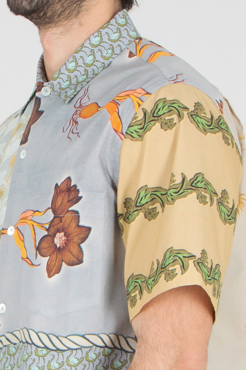 PAUL SMITH Relaxed Casual Fit Textile Print Cotton Short-Sleeve Shirt