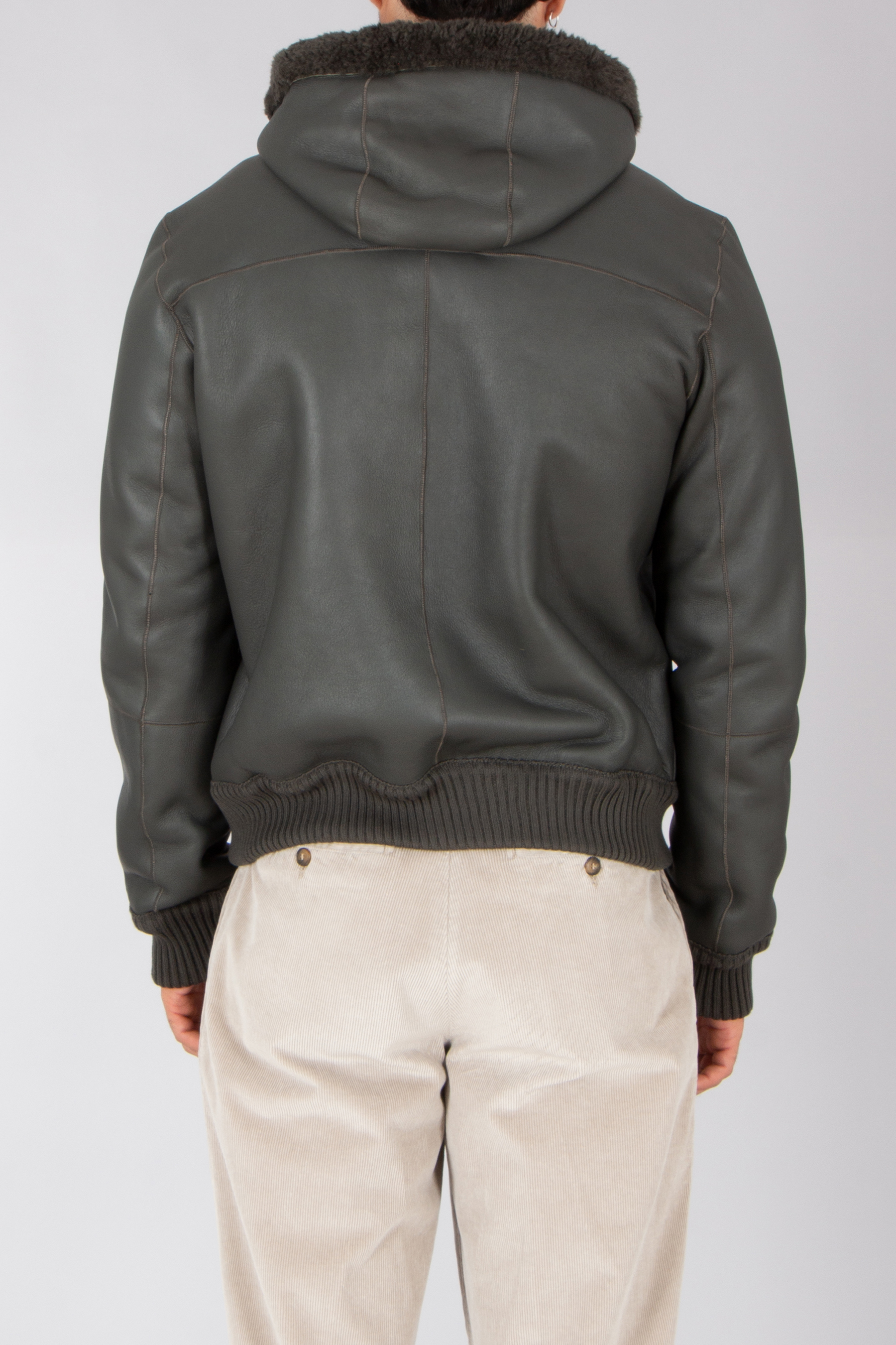 ARMA Regular Fit Reversible Shearling Nappa Leather Jacket Novel Mantel, Jacke, Kapuzenpulli, Pullover, Sweatshirt