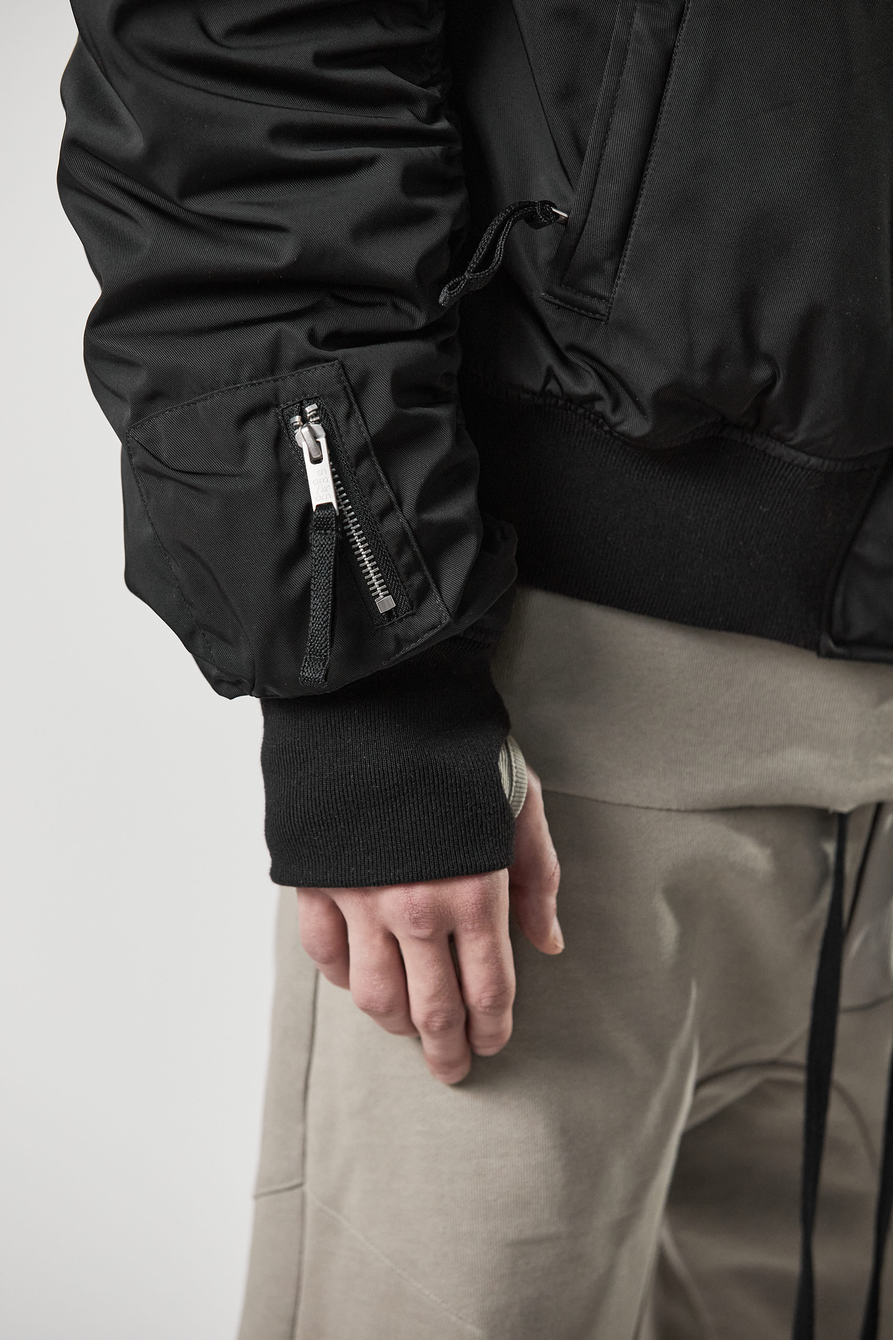 THOM KROM Hooded Recycled Polyester Bomber Jacket
