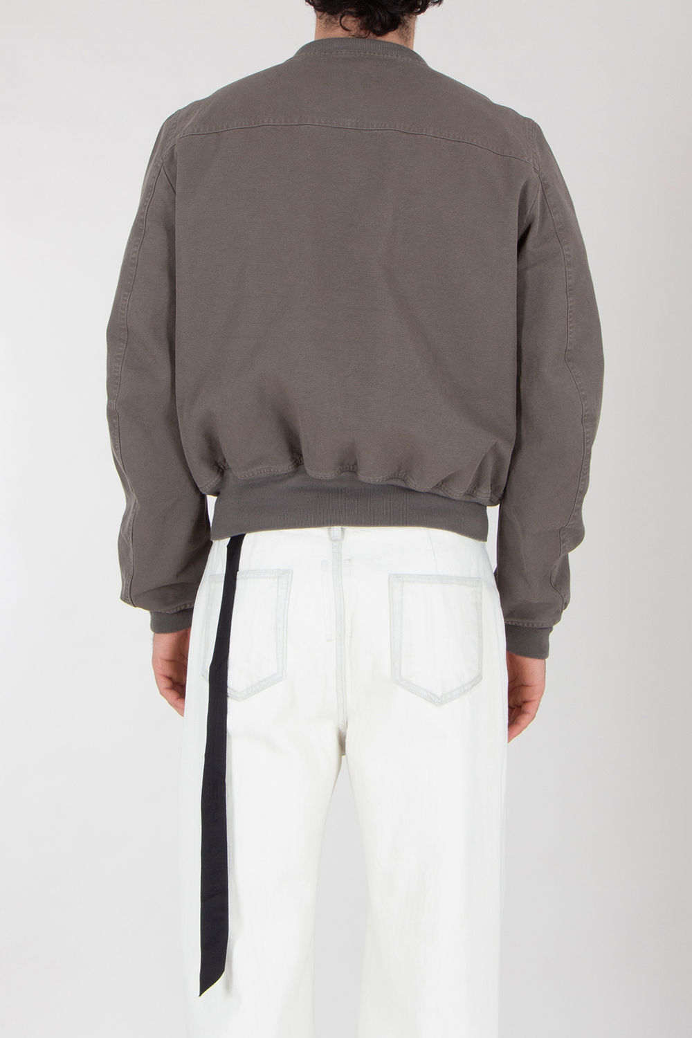 RICK OWENS DRKSHDW Regular Fit Organic Cotton Bomber Jacket Bauhaus Flight